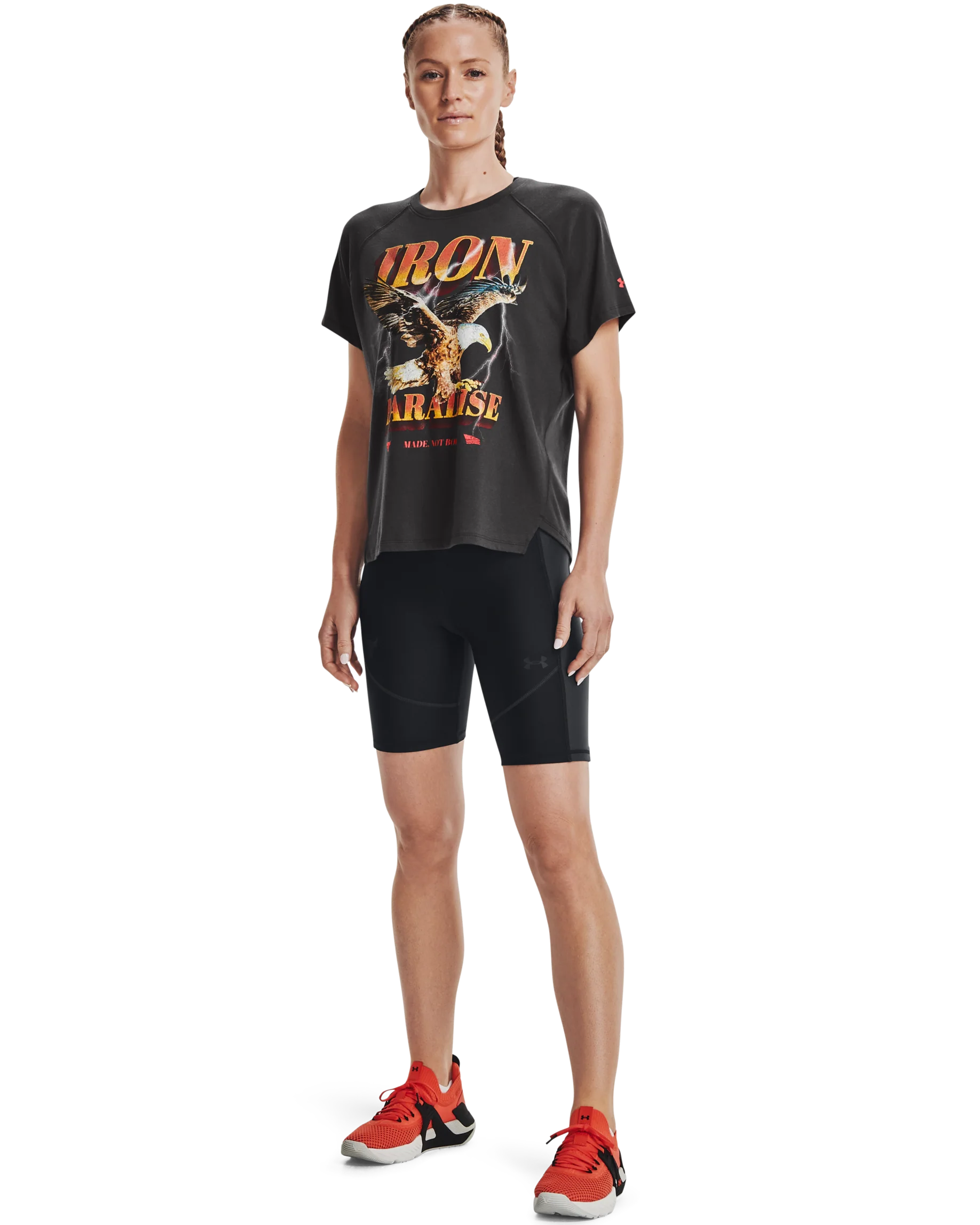 Women's Project Rock Iron Paradise Short Sleeve - Image 3