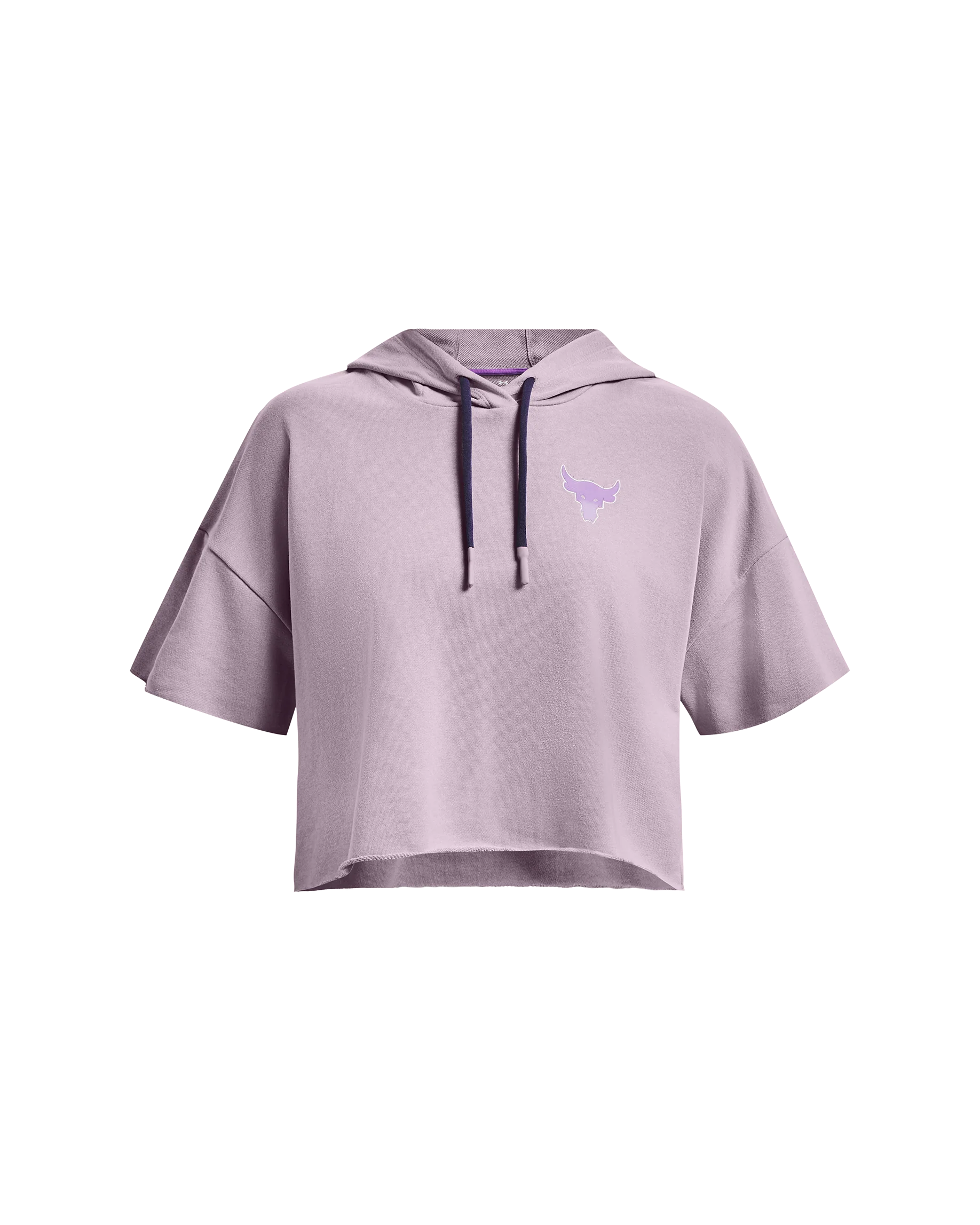 Women's Project Rock Rival Terry Short Sleeve Hoodie - Image 4