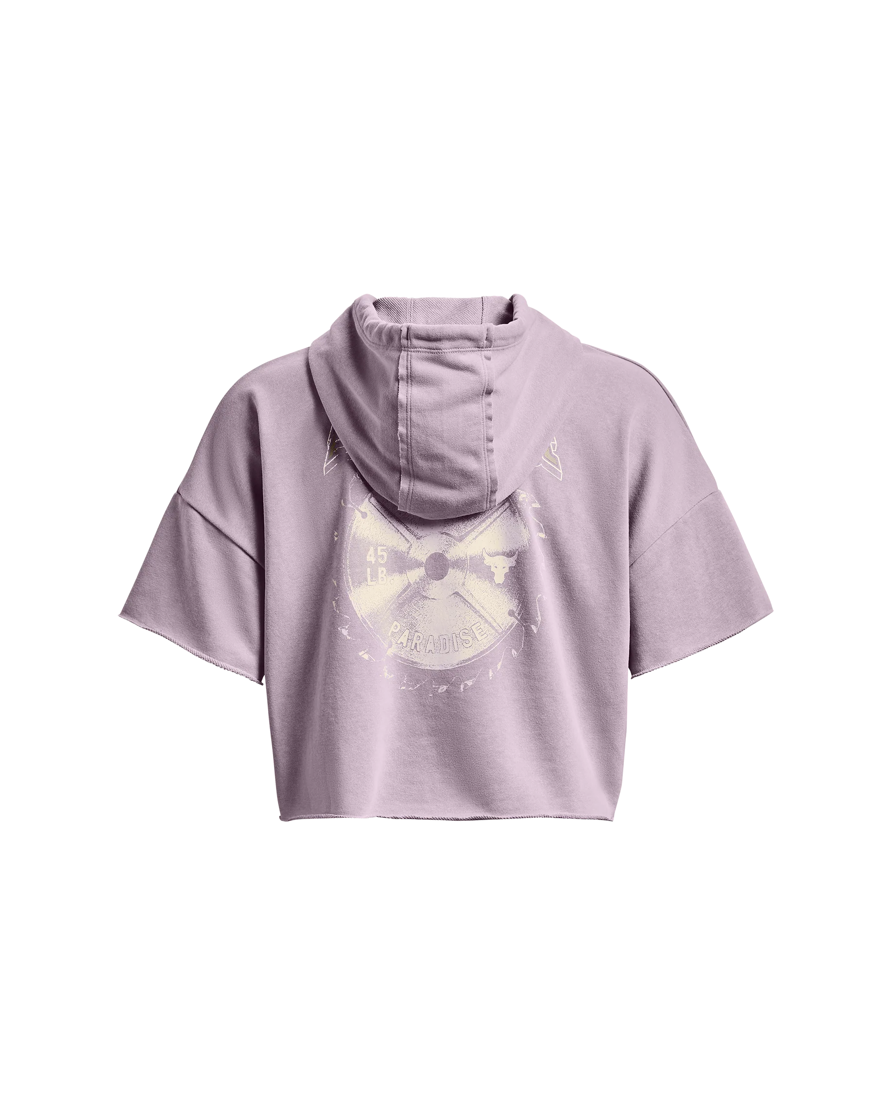 Women's Project Rock Rival Terry Short Sleeve Hoodie - Image 5