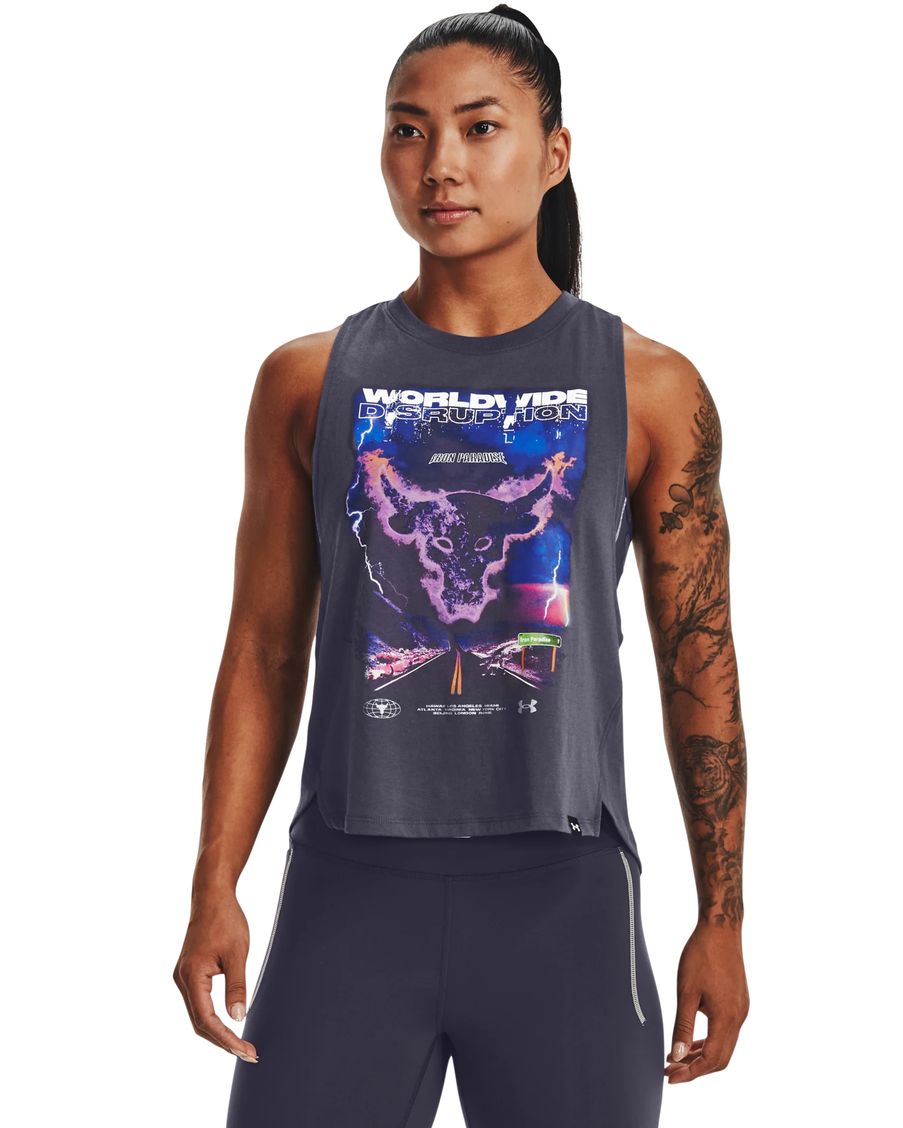 Women's Project Rock Worldwide Tank - Image 6