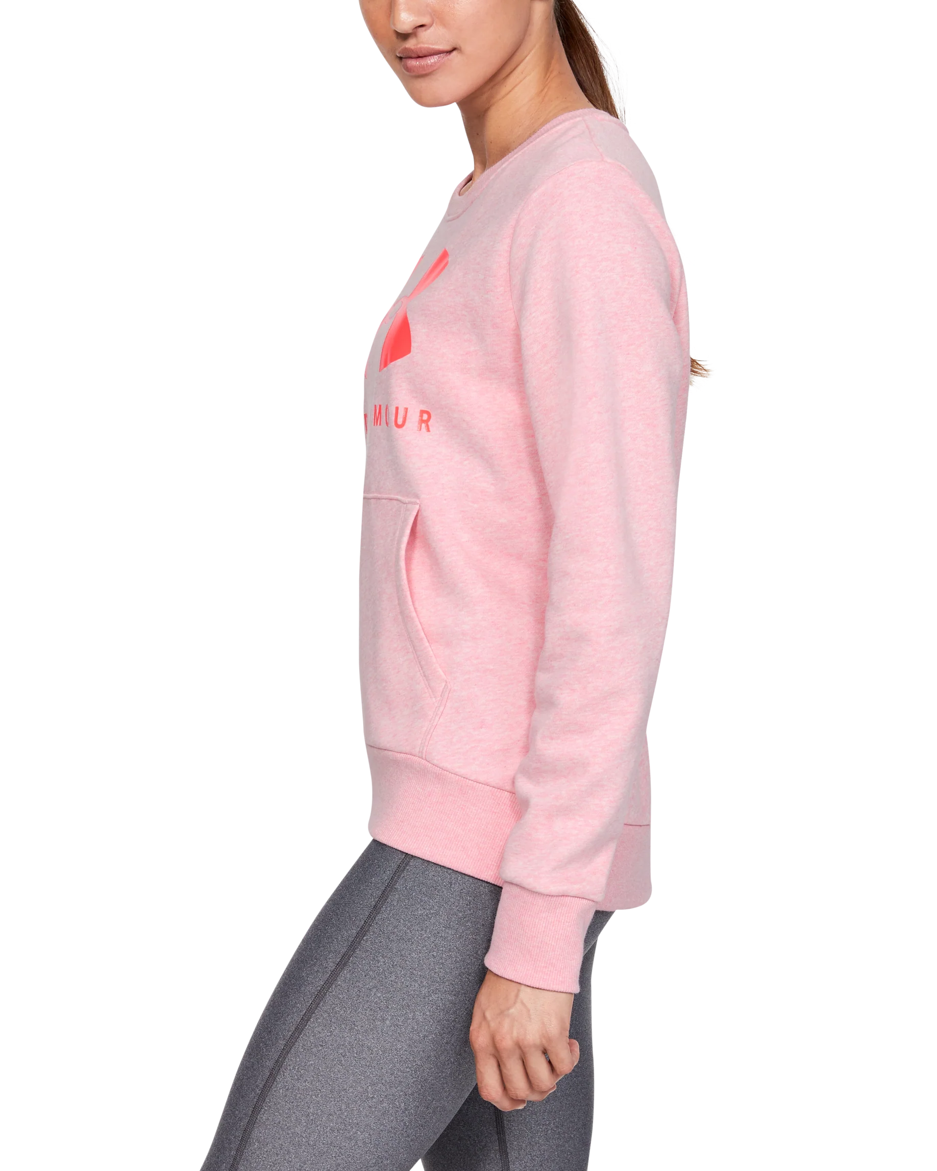 Women's UA Favorite Fleece Sportstyle Graphic Crew - Image 6