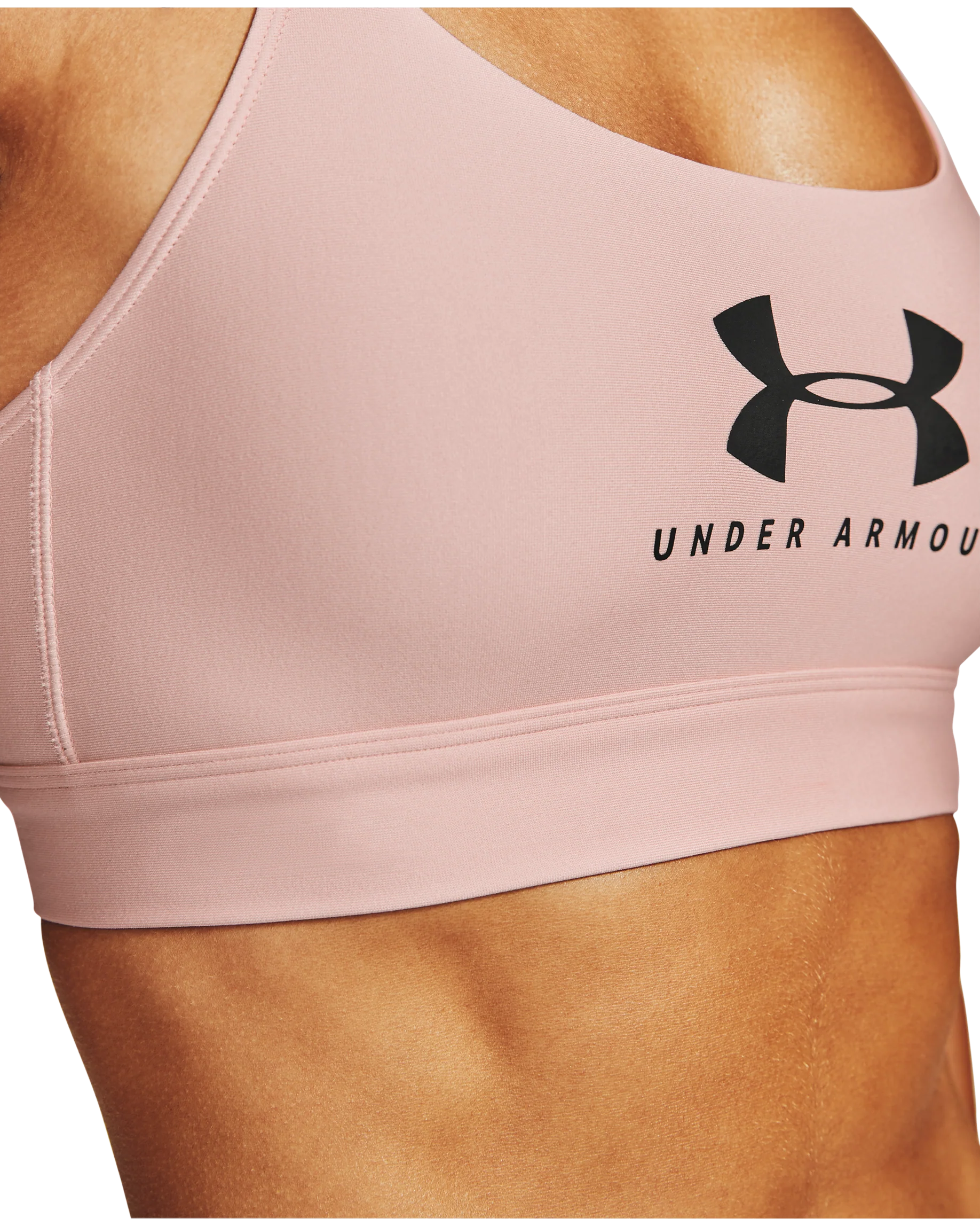 Women's UA Armour Mid Sportstyle Graphic Sports Bra - Image 5