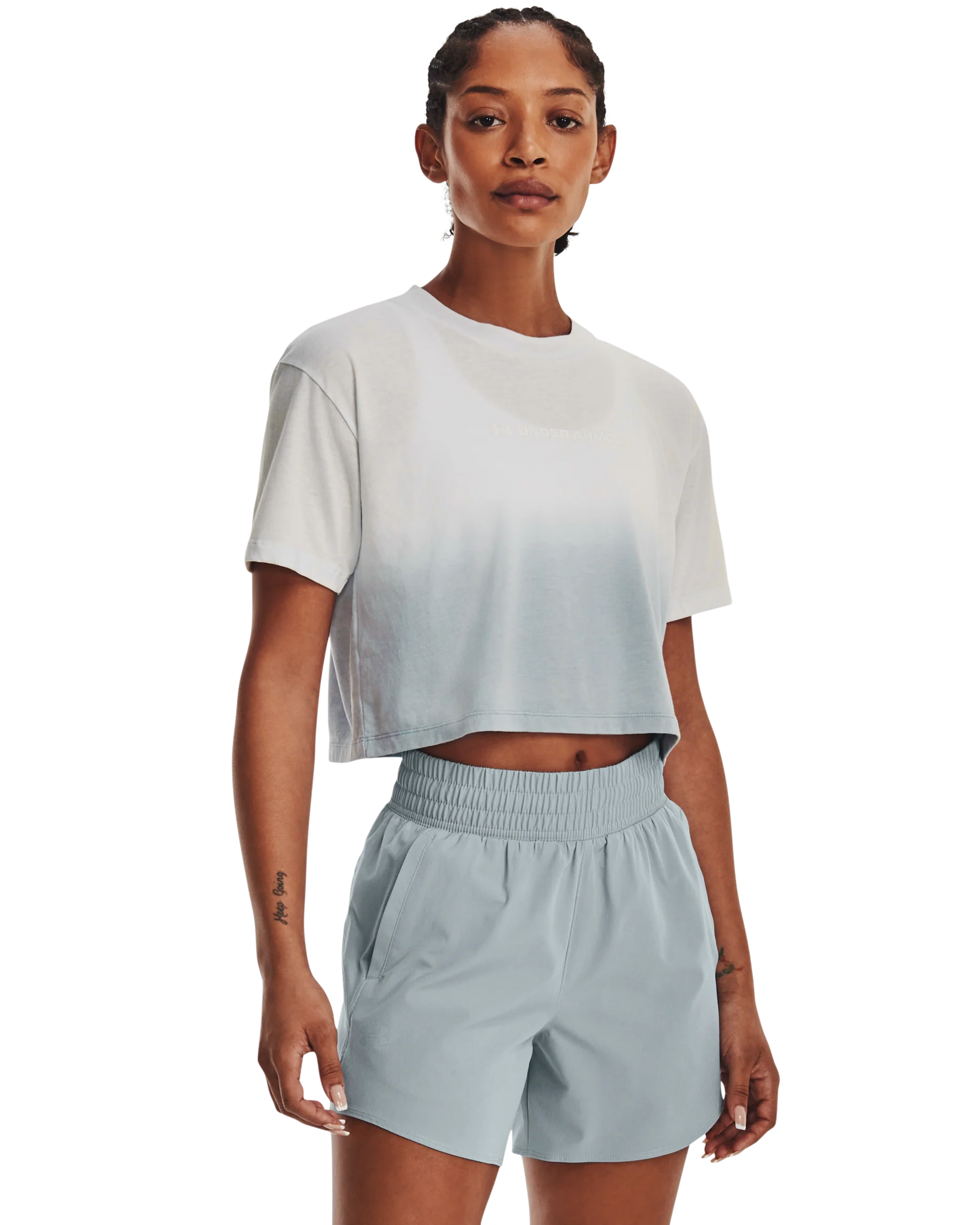Women's UA Branded Dip Dye Crop Short Sleeve