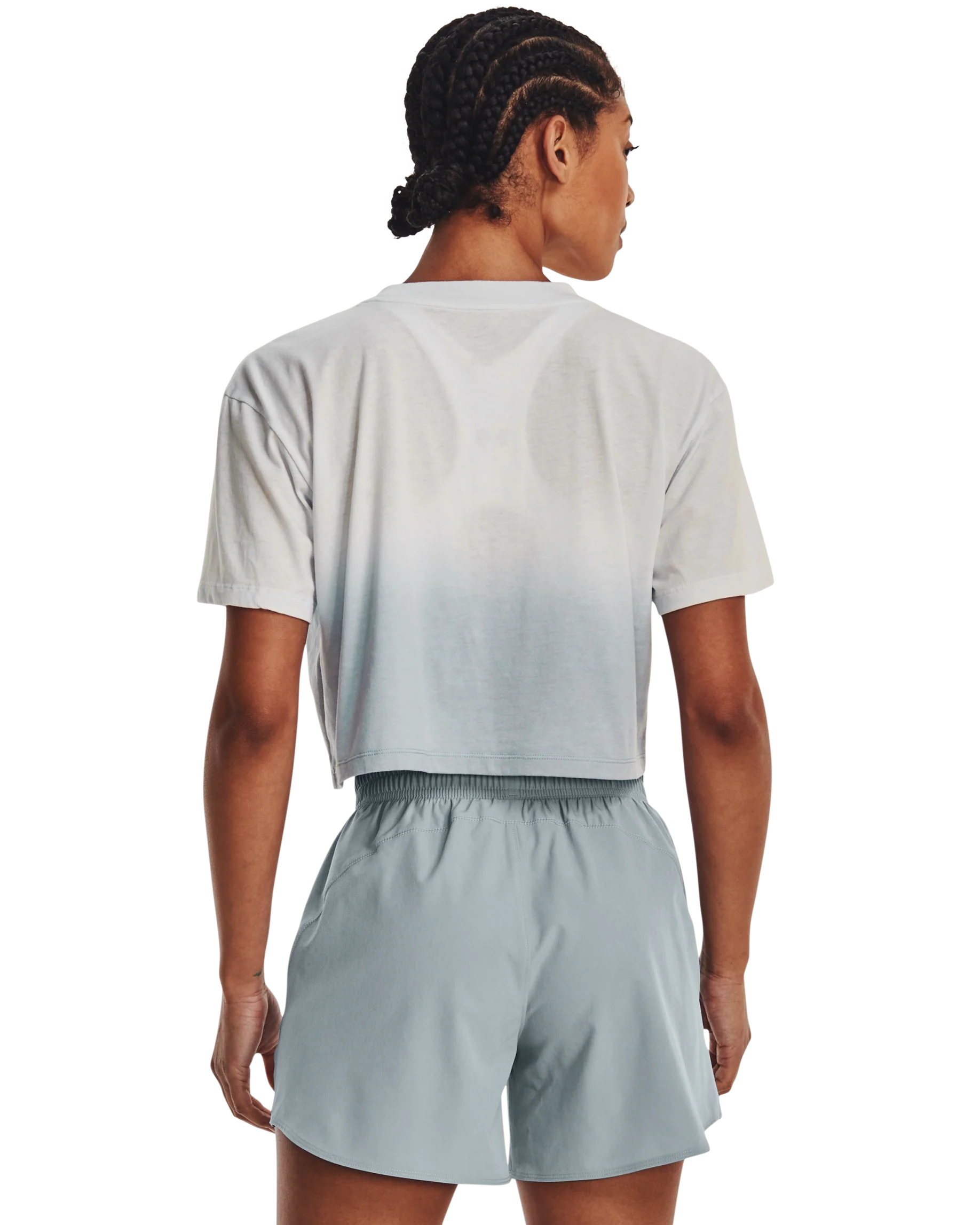 Women's UA Branded Dip Dye Crop Short Sleeve - Image 2