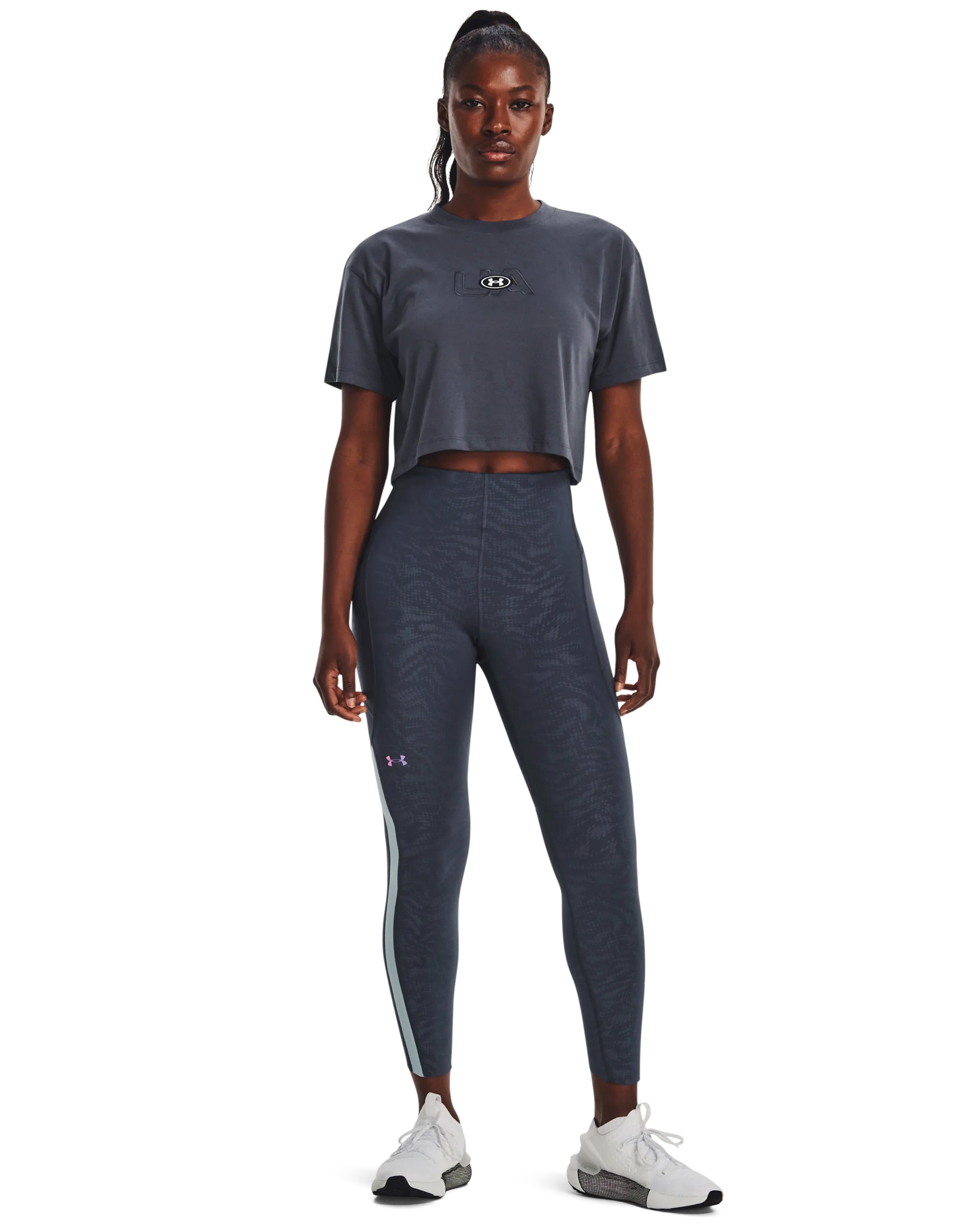 Women's UA Branded Logo Crop Short Sleeve - Image 3