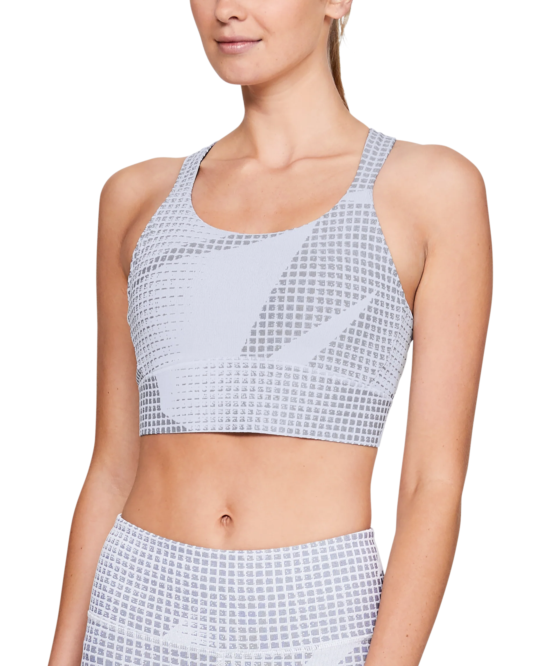 Women's UA Breathelux Mid Jacquard Sports Bra