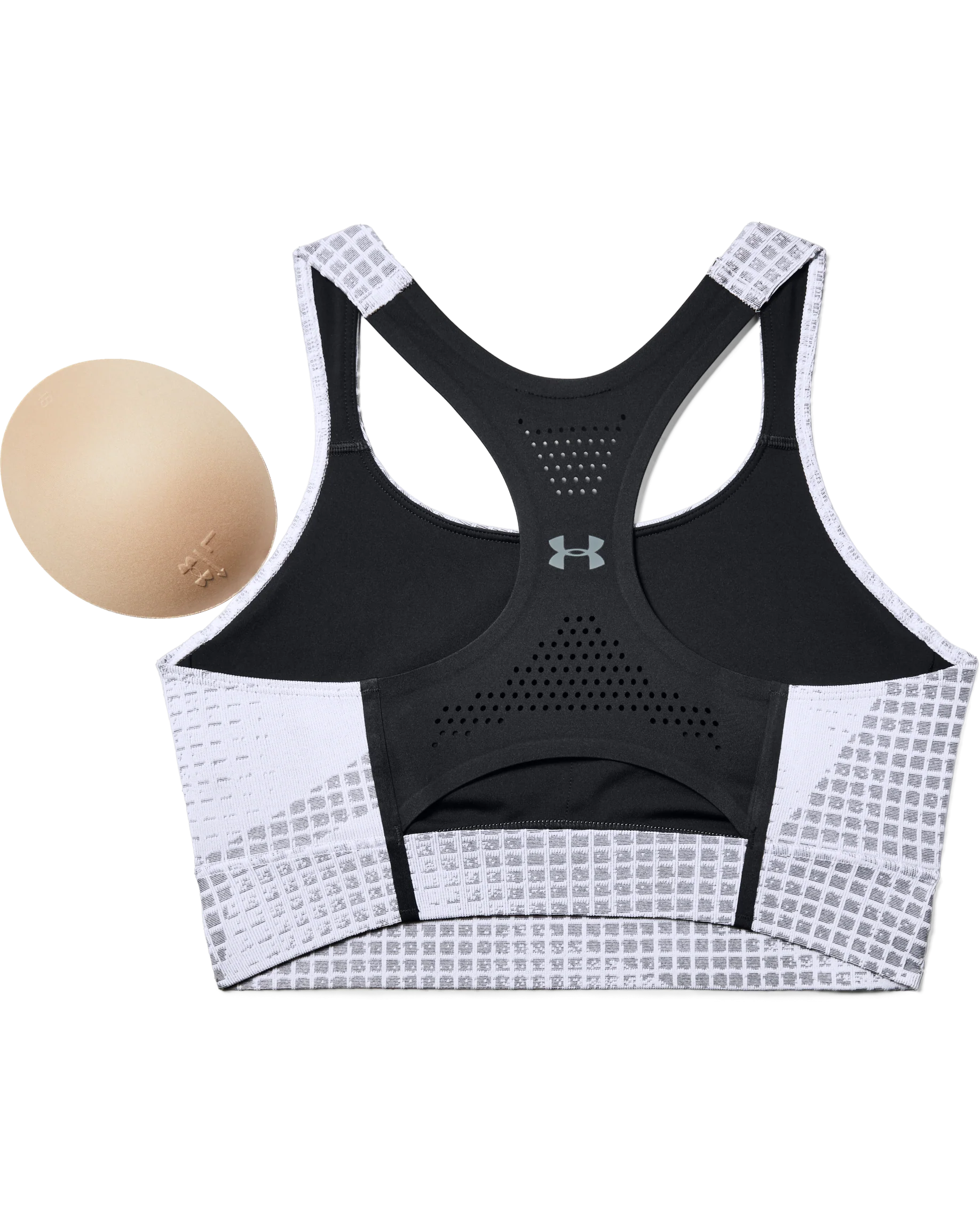 Women's UA Breathelux Mid Jacquard Sports Bra - Image 3