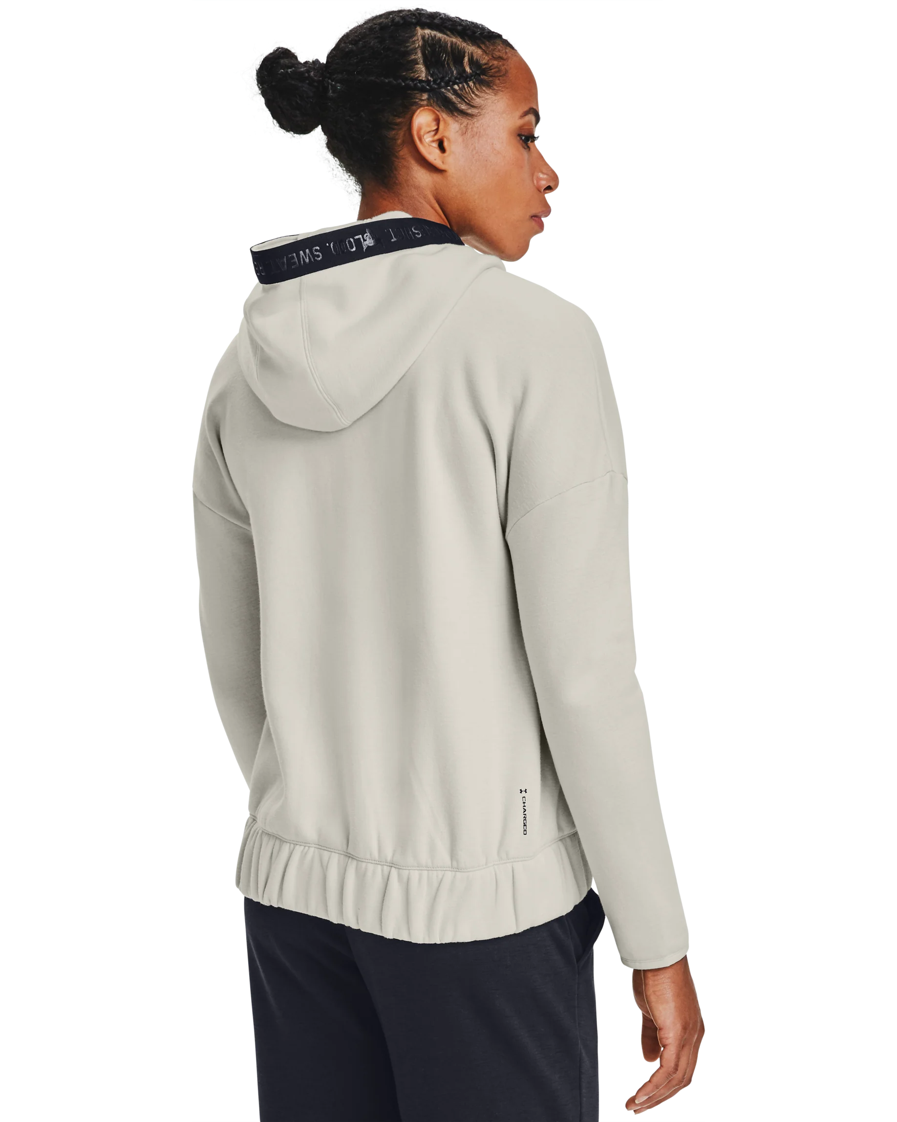 Women's UA Charged Cotton® Project Rock CC Fleece FZ - Image 2
