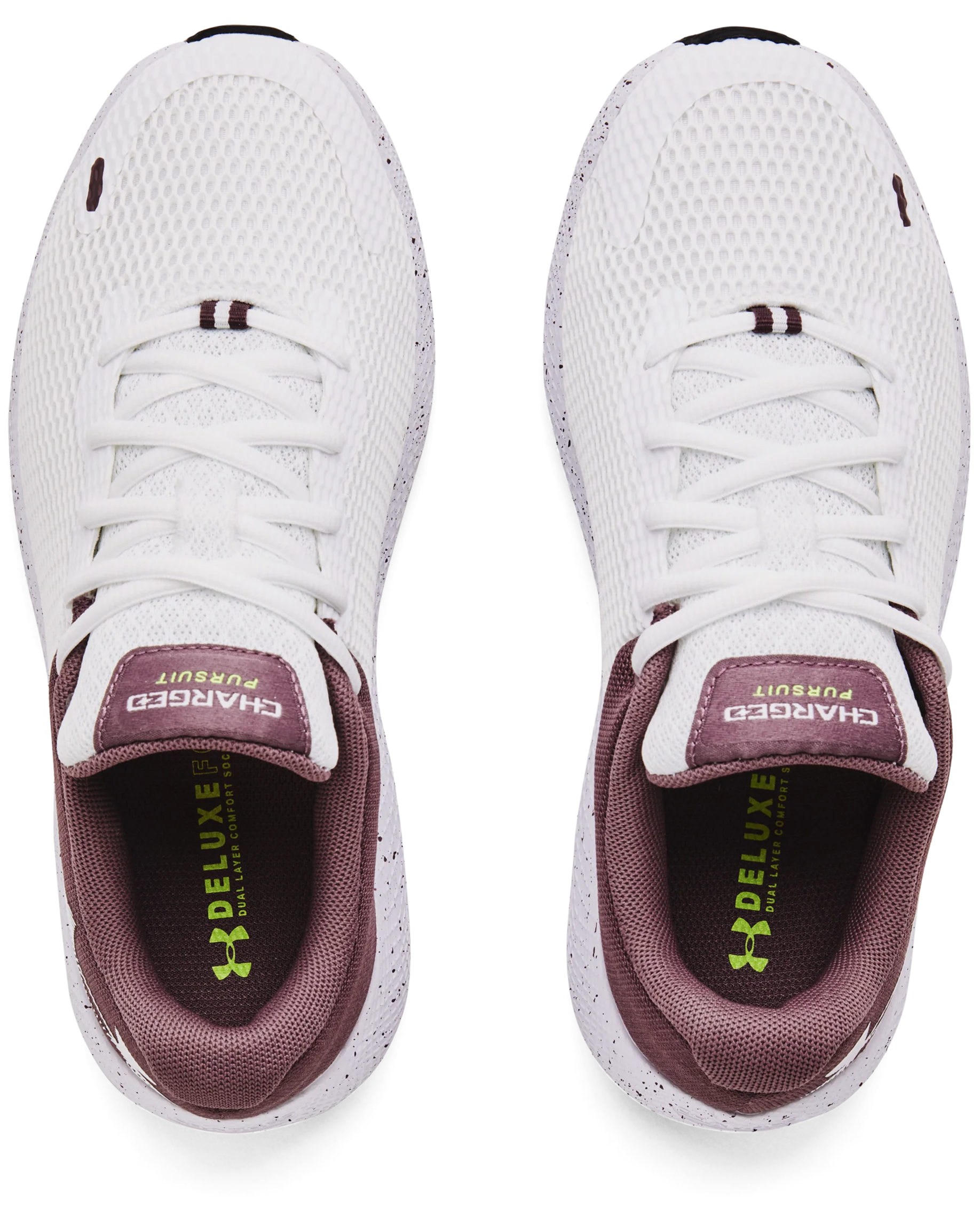 Women's UA Charged Pursuit 2 Big Logo Speckle Running Shoes - Image 4