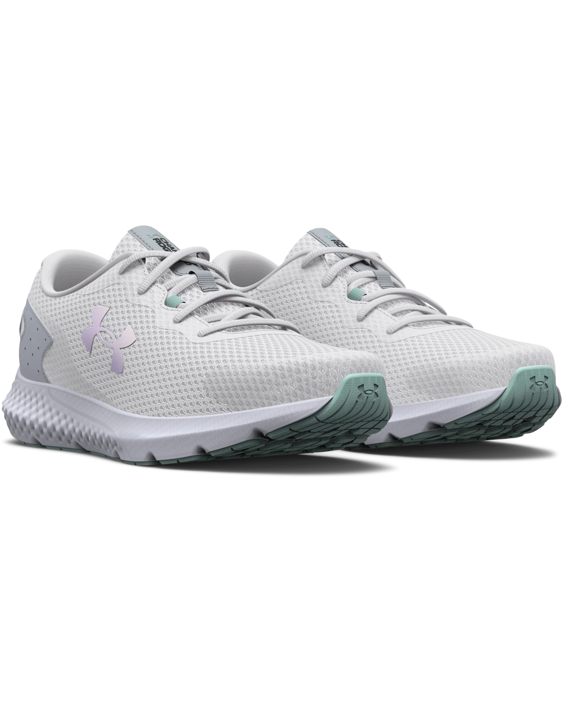 Women's UA Charged Rogue 3 Iridescent Running Shoes - Image 3