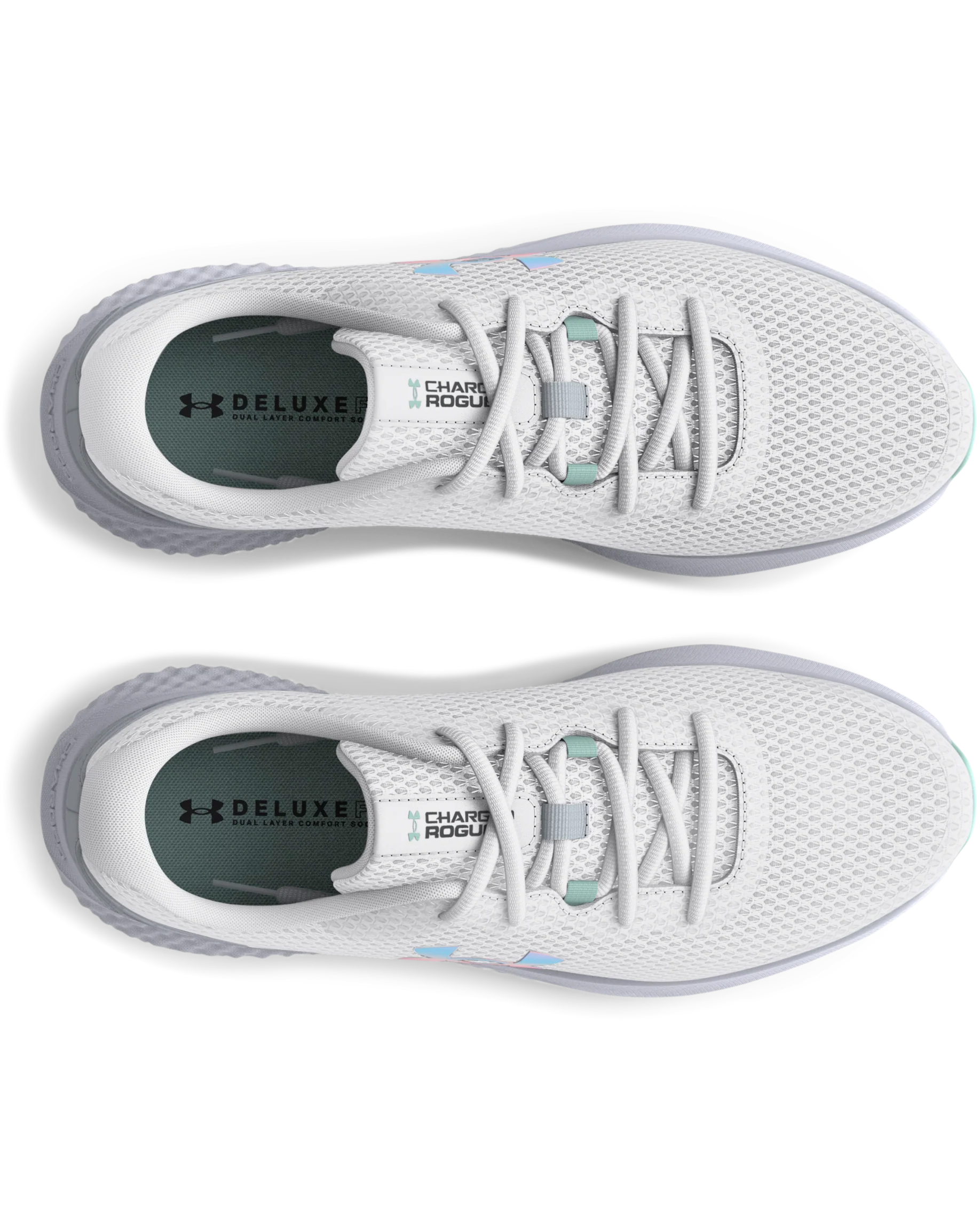 Women's UA Charged Rogue 3 Iridescent Running Shoes - Image 4