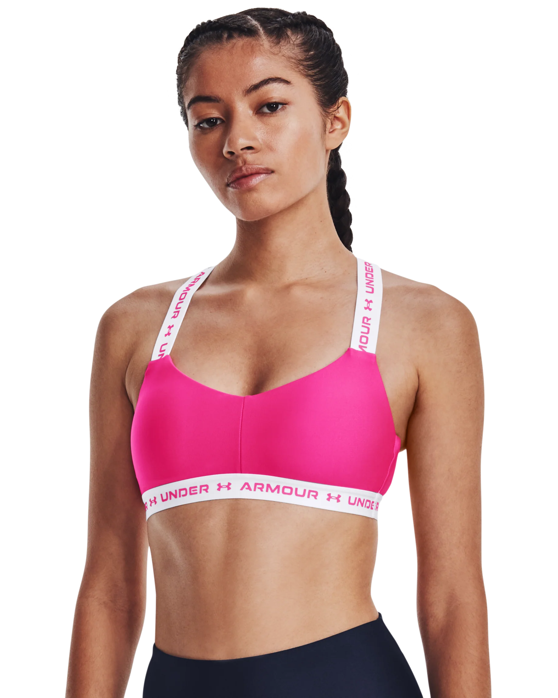 Women's UA Crossback Low Sports Bra - Image 10