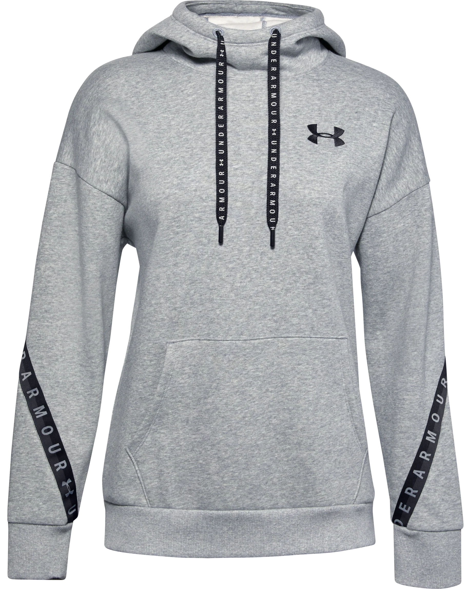 Women's UA Fleece Taped Wordmark Hoodie - Image 7