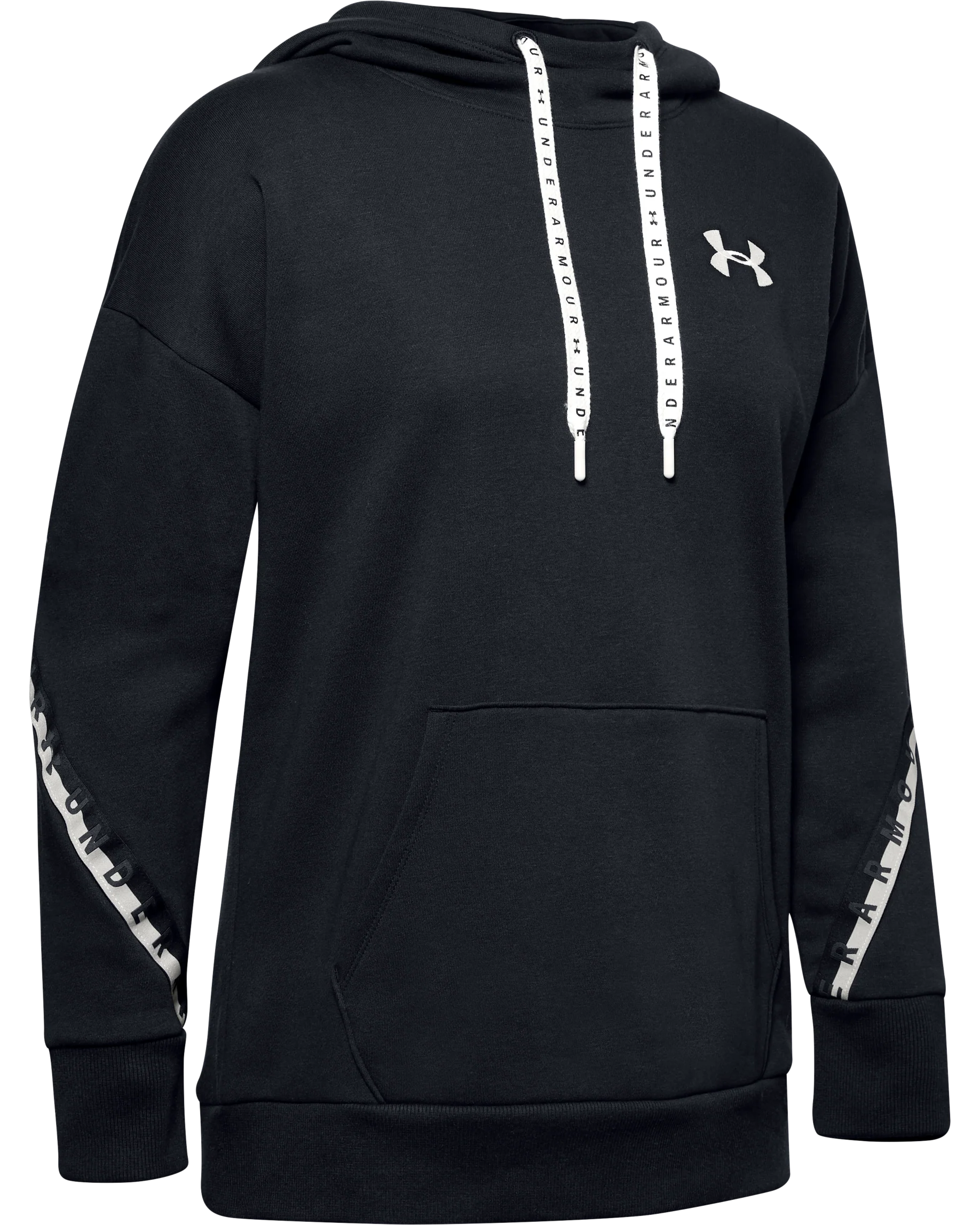 Women's UA Fleece Taped Wordmark Hoodie - Image 3