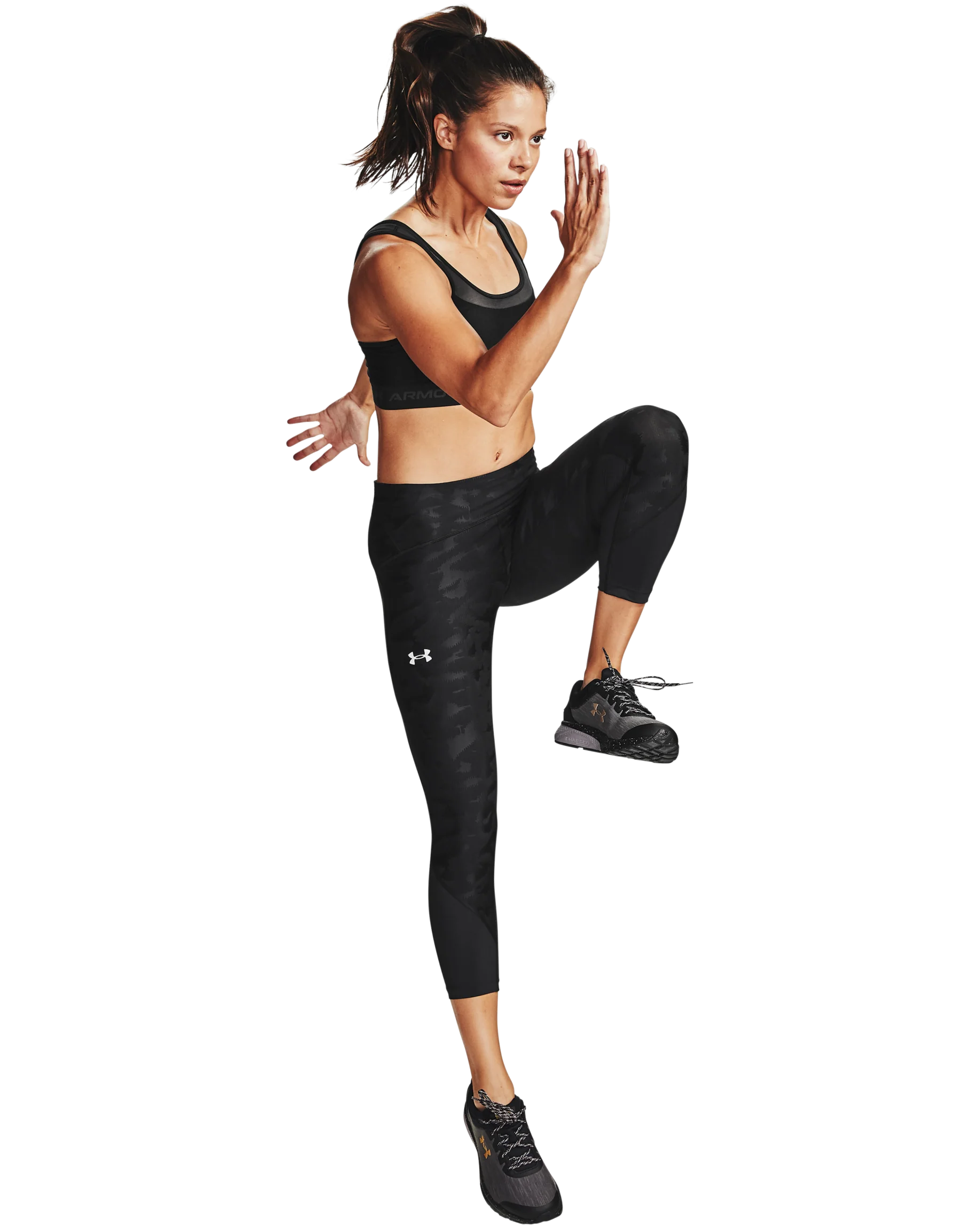 Women's UA Fly Fast 2.0 Sizzle Crop - Image 8