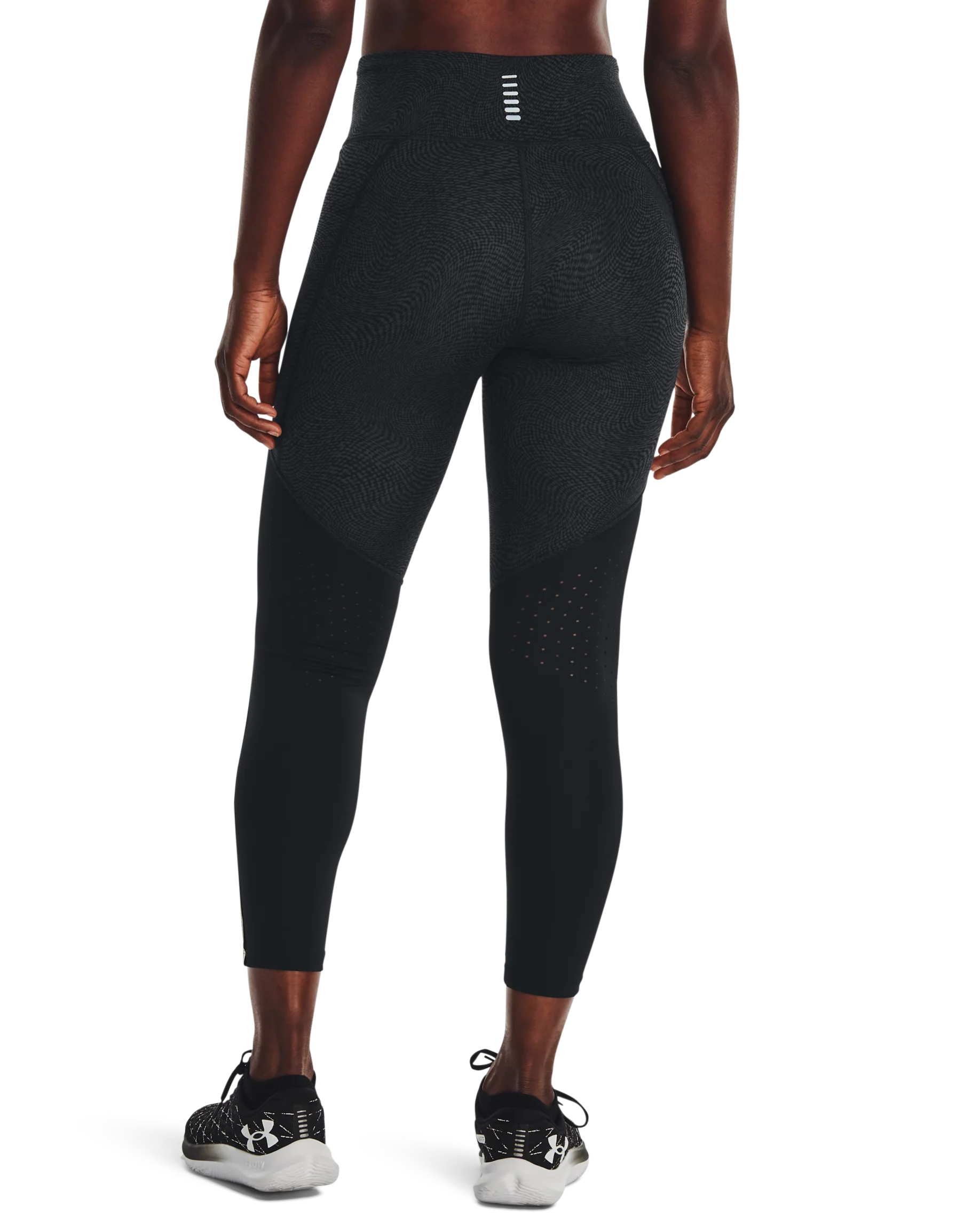 Women's UA Fly Fast 3.0 Printed Ankle Tights - Image 2