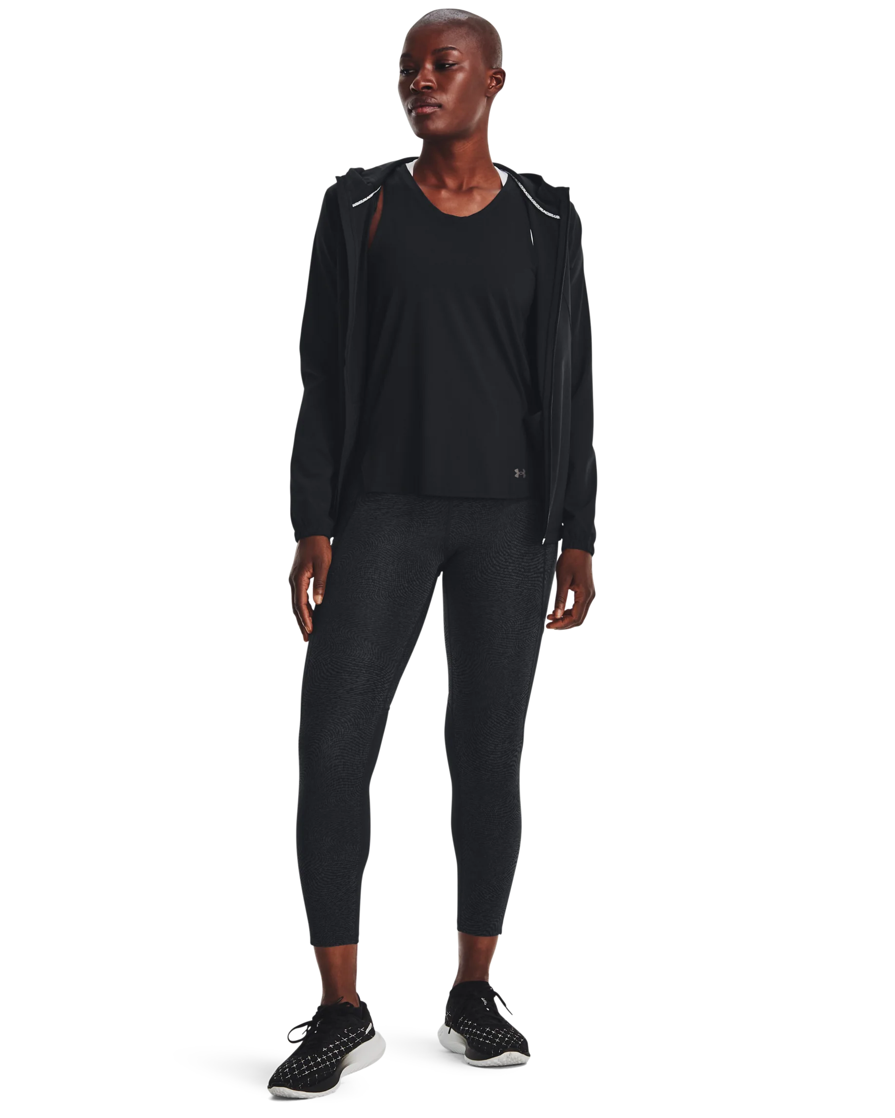 Women's UA Fly Fast 3.0 Printed Ankle Tights - Image 3