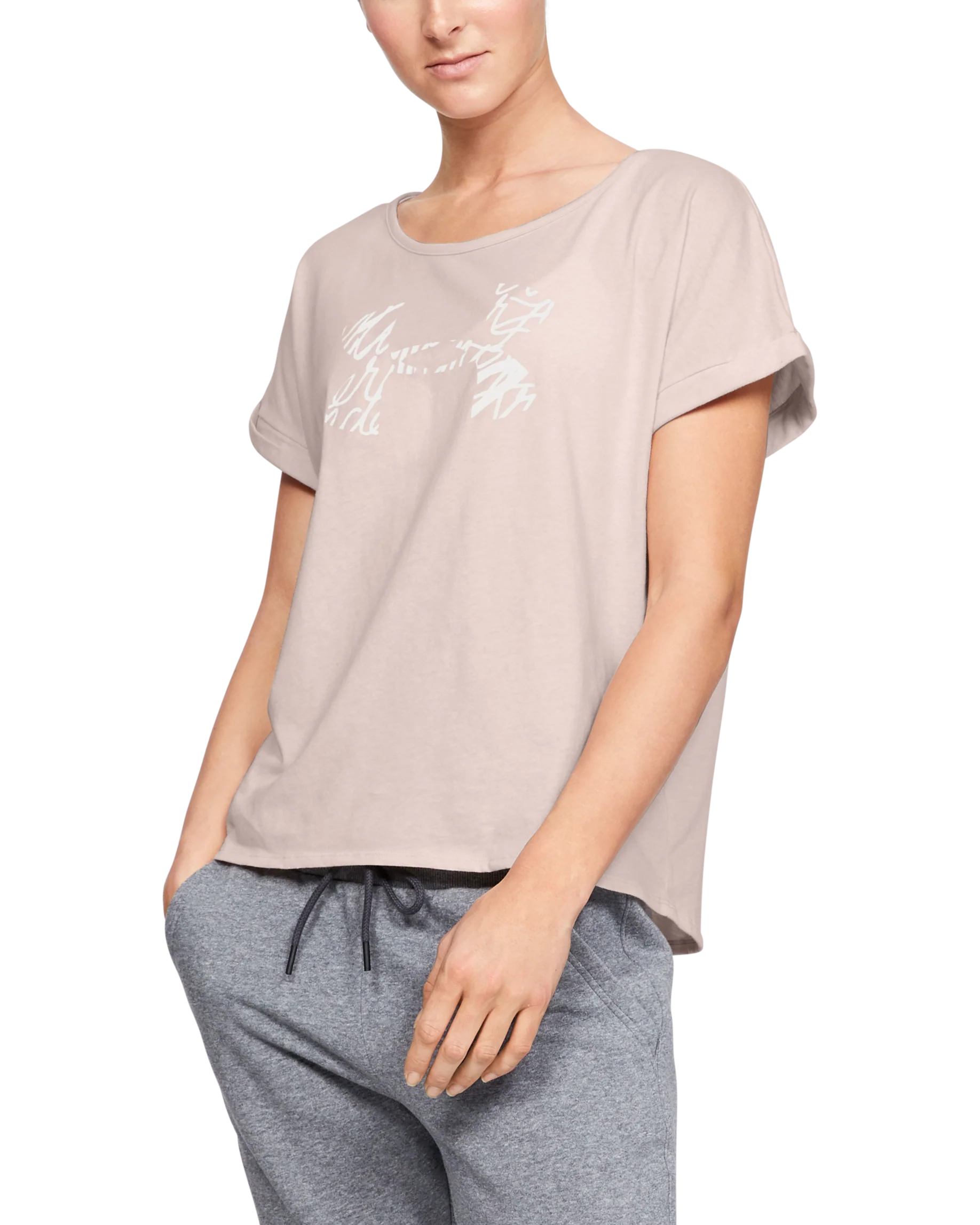 Women's UA Graphic Script Logo Fashion Short Sleeve Crew