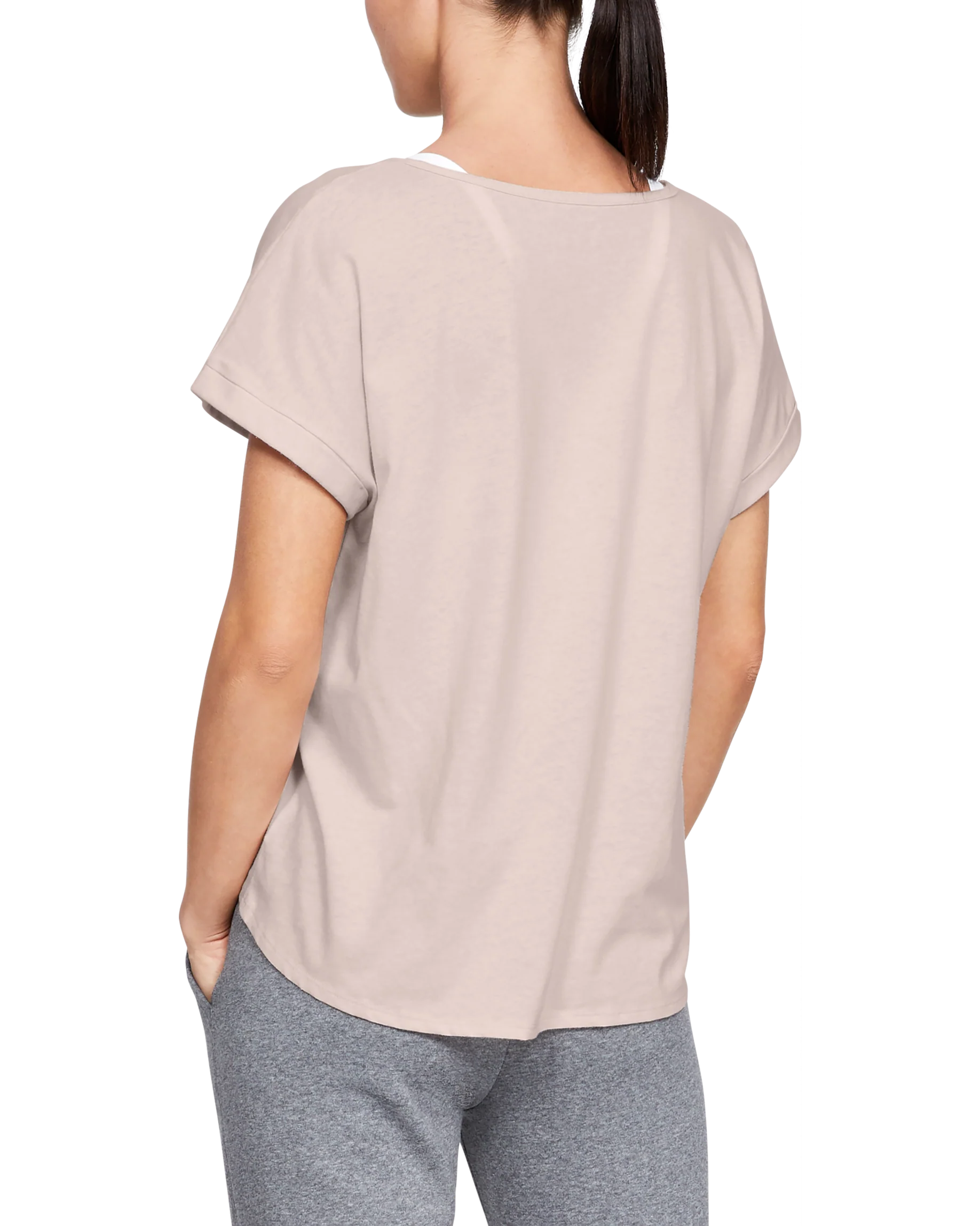 Women's UA Graphic Script Logo Fashion Short Sleeve Crew - Image 2