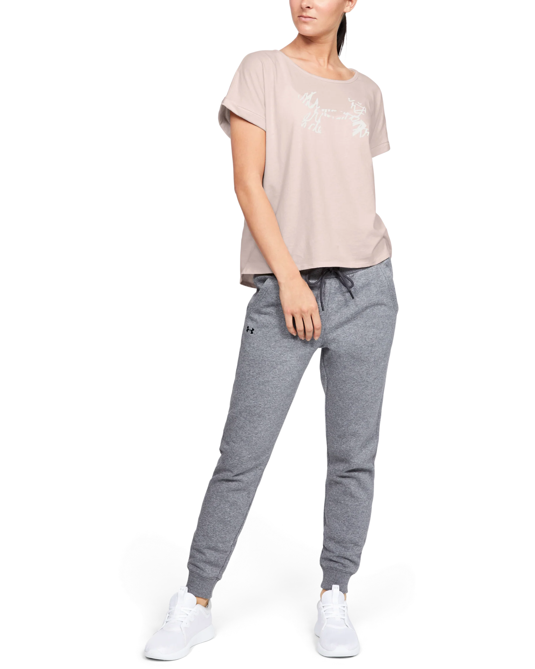 Women's UA Graphic Script Logo Fashion Short Sleeve Crew - Image 3