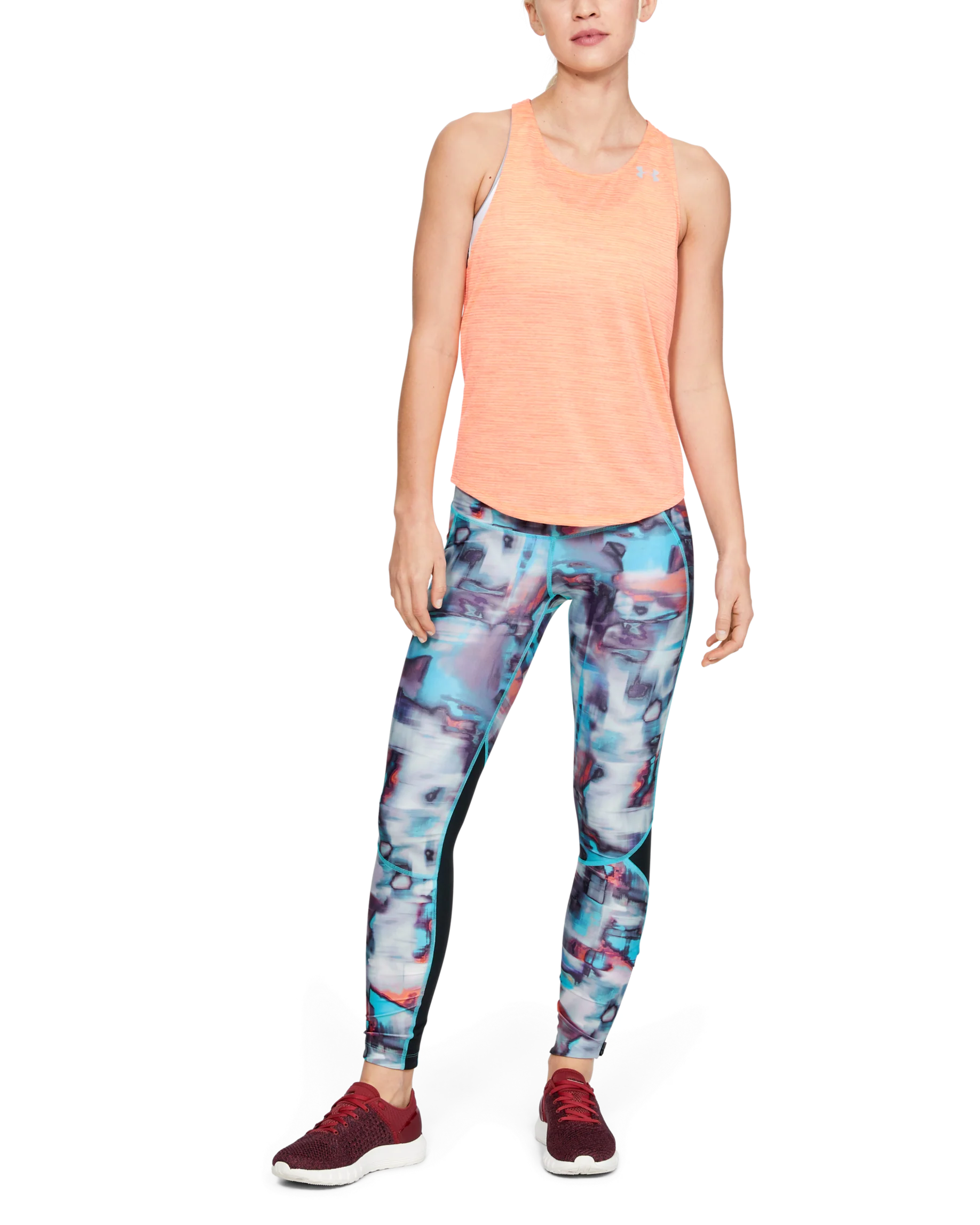 Women's UA HeatGear® Armour Fly Fast Printed Tights - Image 3