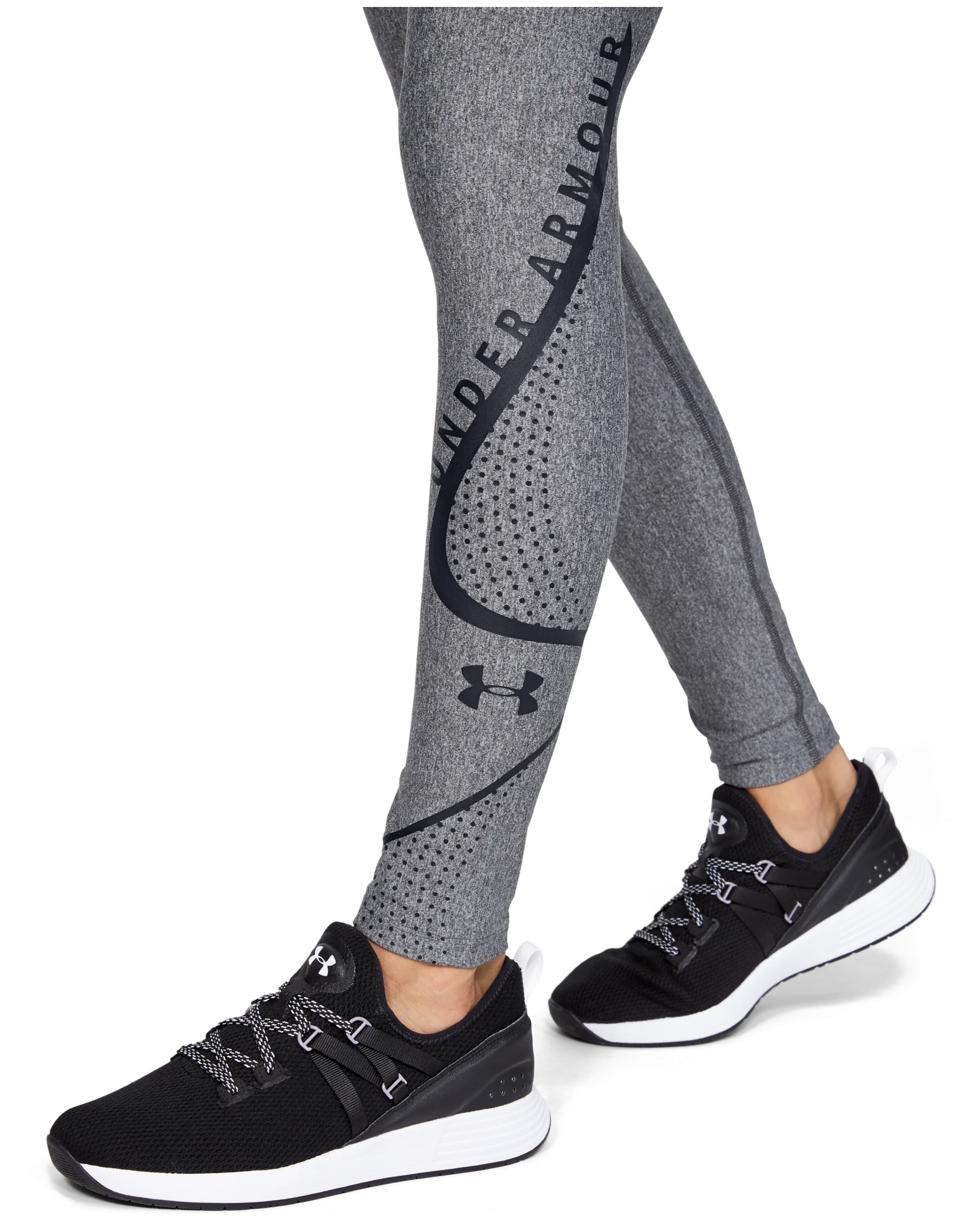 Women's HeatGear® Armour Graphic Swerve Wordmark Leggings - Image 6
