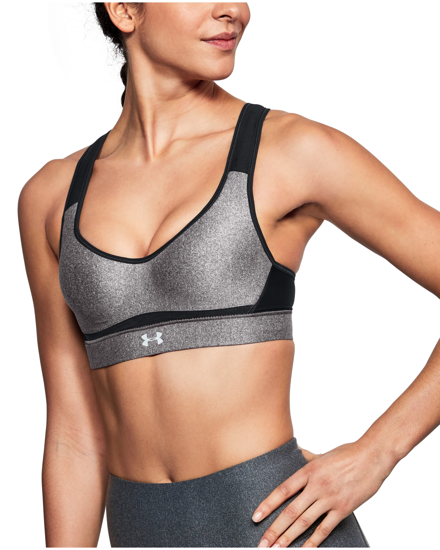 Women's UA HeatGear® Armour High Heathered Support Sports Bra