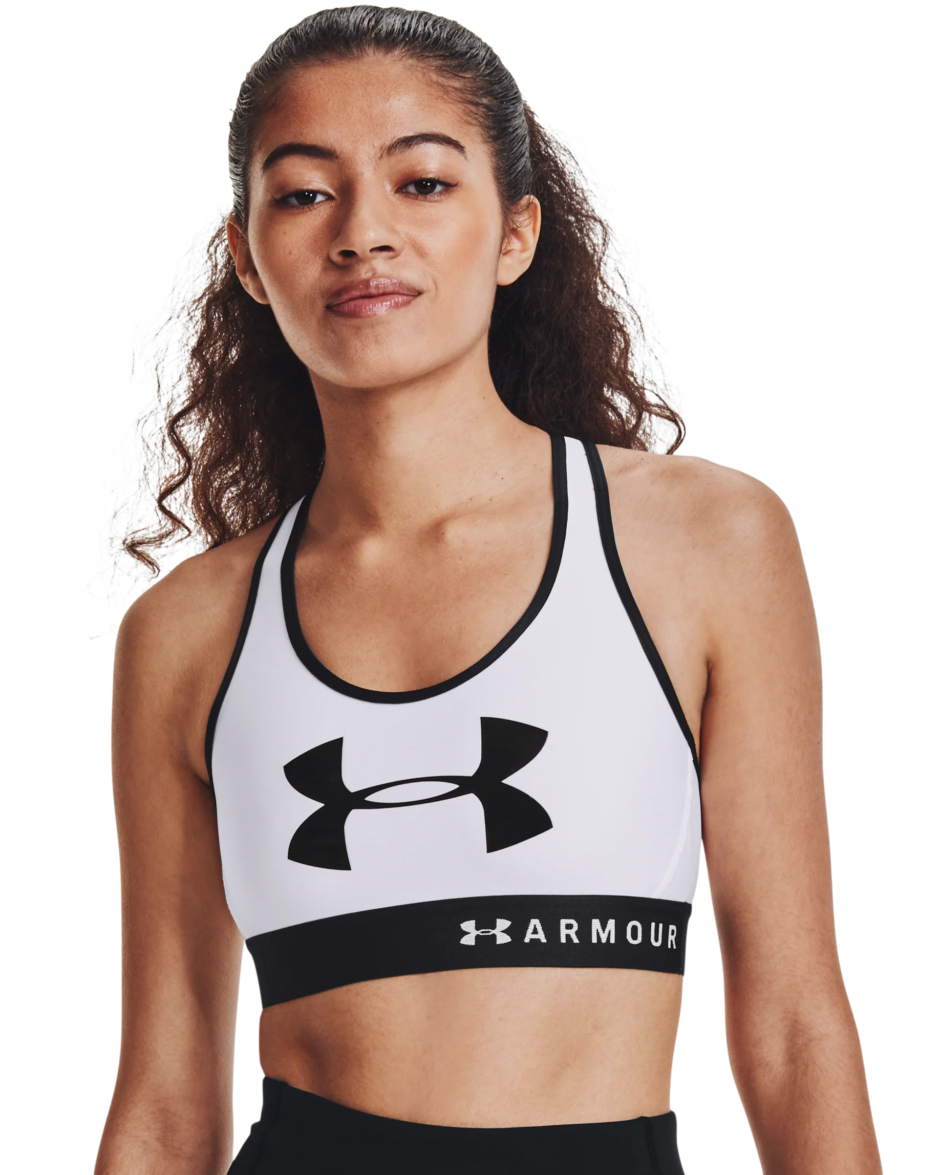 Women's Armour® Mid Keyhole Graphic Sports Bra - Image 10