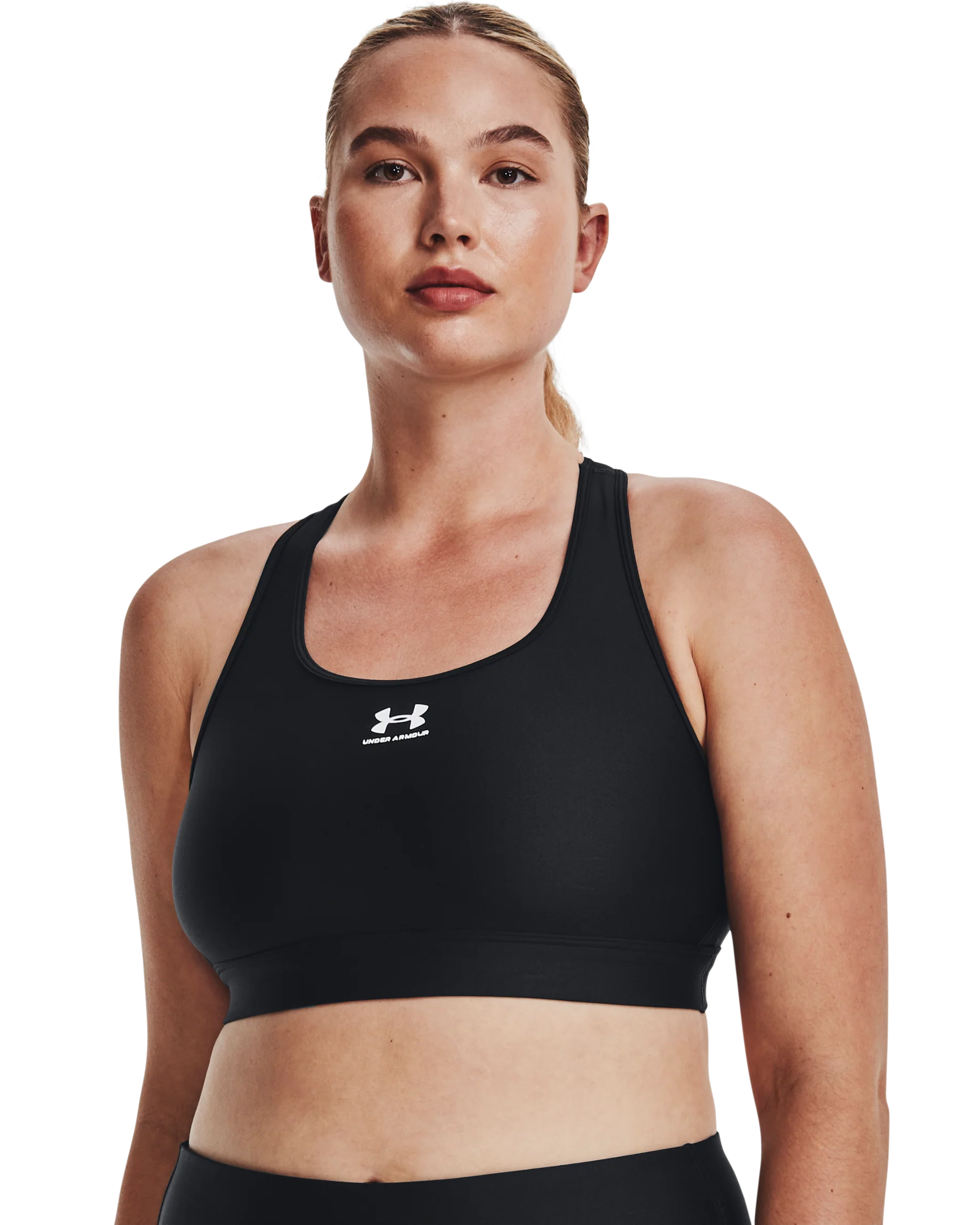 Women's UA HeatGear  Armour Mid Padless Bra - Image 14