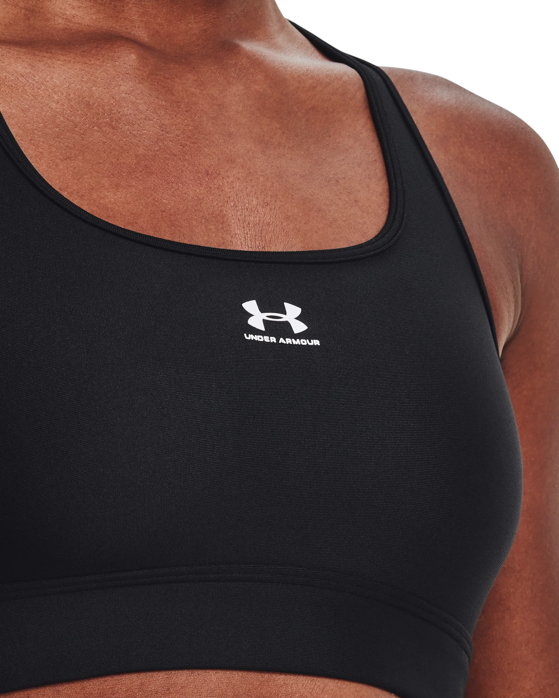 Women's UA HeatGear  Armour Mid Padless Bra - Image 4
