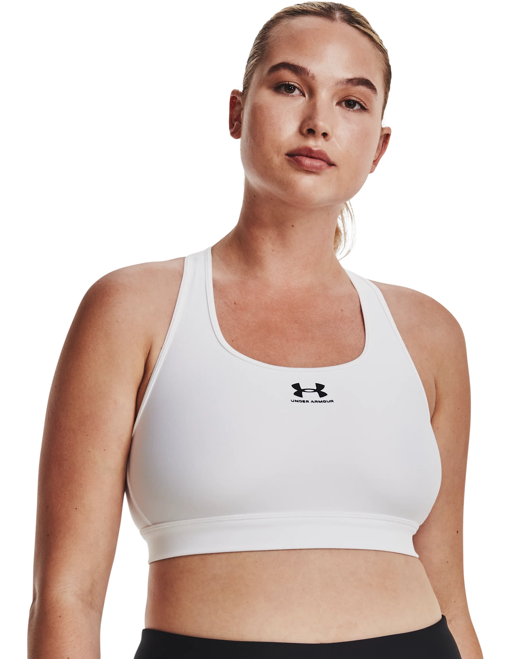 Women's UA HeatGear  Armour Mid Padless Bra - Image 13
