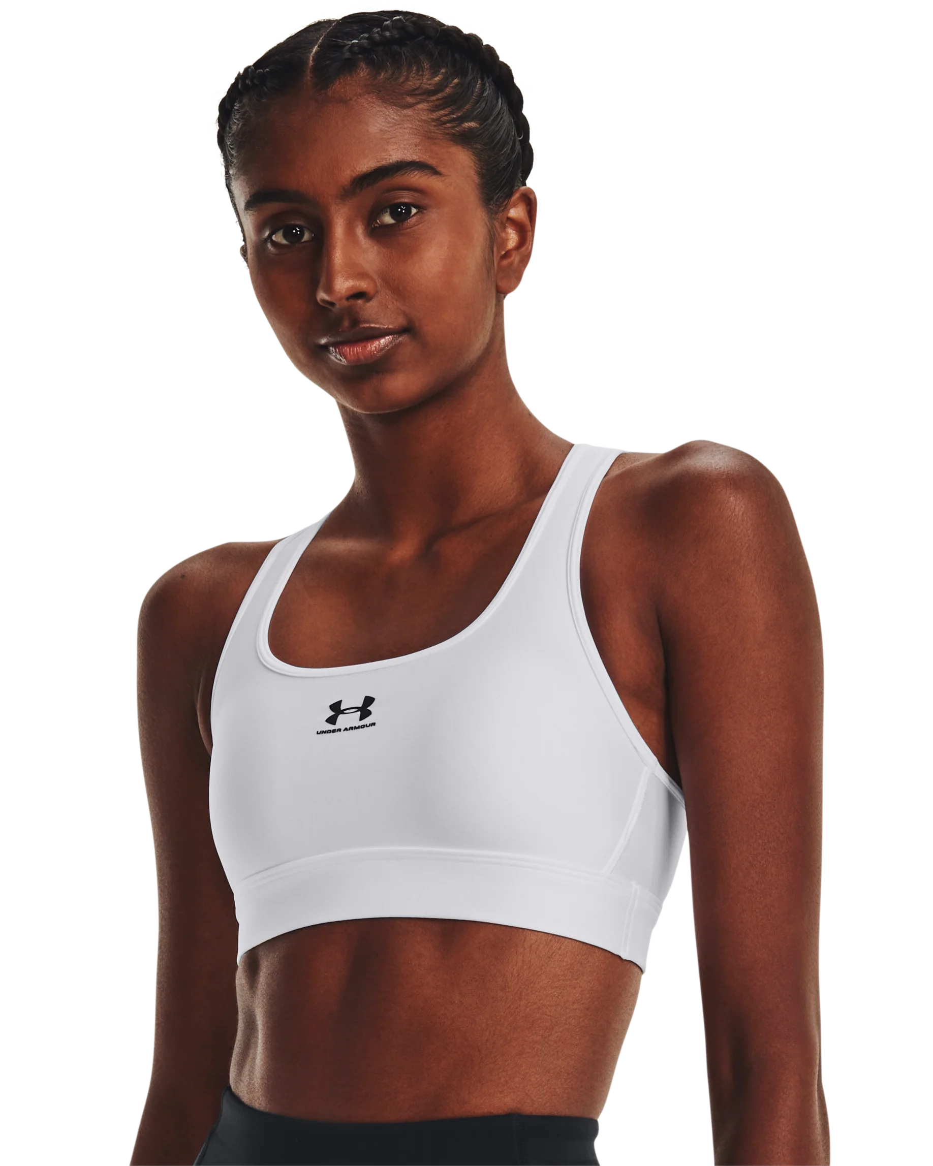 Women's UA HeatGear  Armour Mid Padless Bra - Image 14