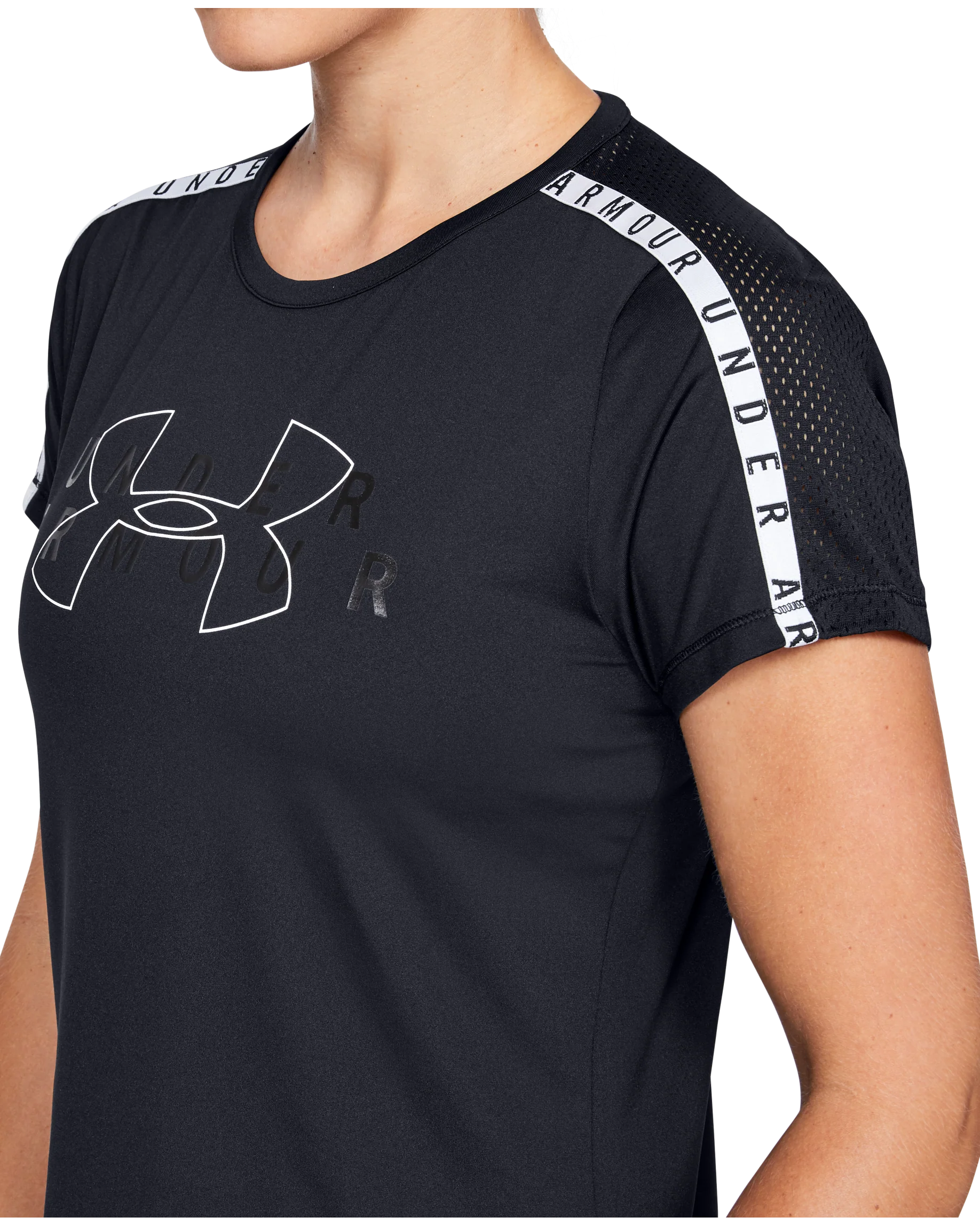 Women's UA HeatGear® Armour Sport Branded Short Sleeve Shirt - Image 6