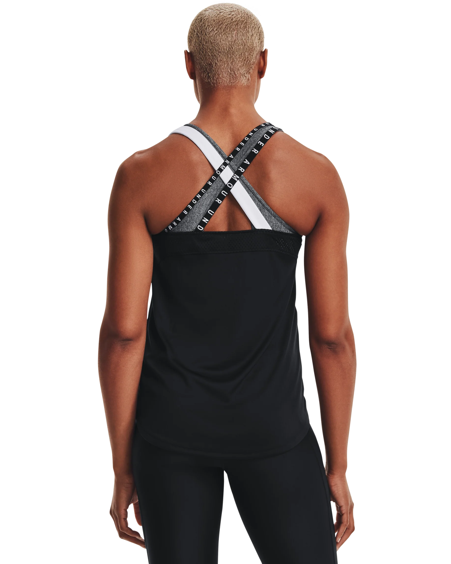 Women's HeatGear® Armour Wordmark Double Strap Tank - Image 2