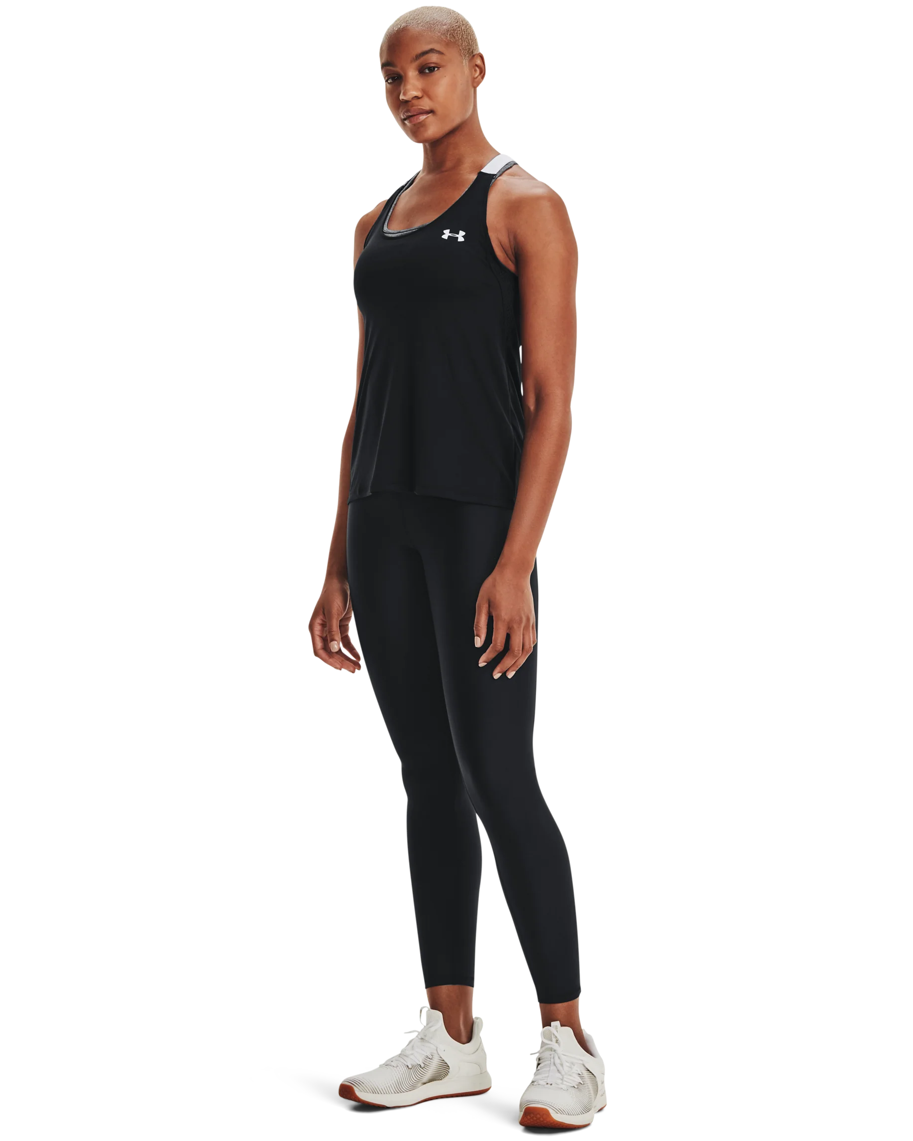 Women's HeatGear® Armour Wordmark Double Strap Tank - Image 3