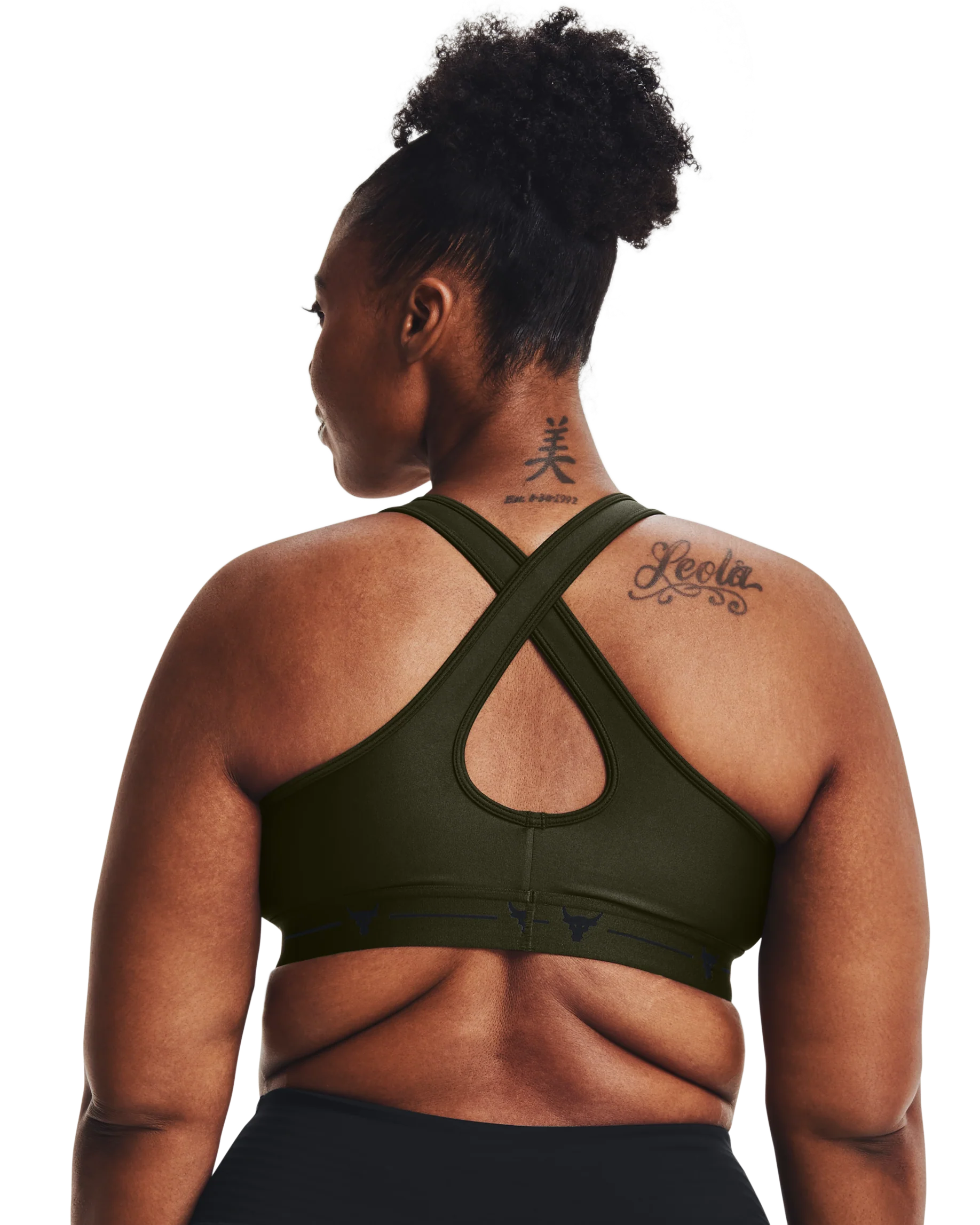 Women's Project Rock Armour® Mid Crossback Warrior Sports Bra - Image 3