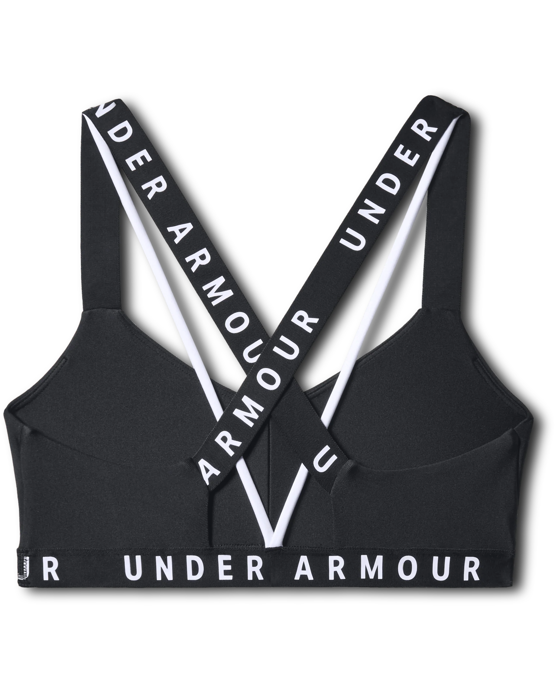 Womens UA Wordmark Strappy Sportlette - Image 3