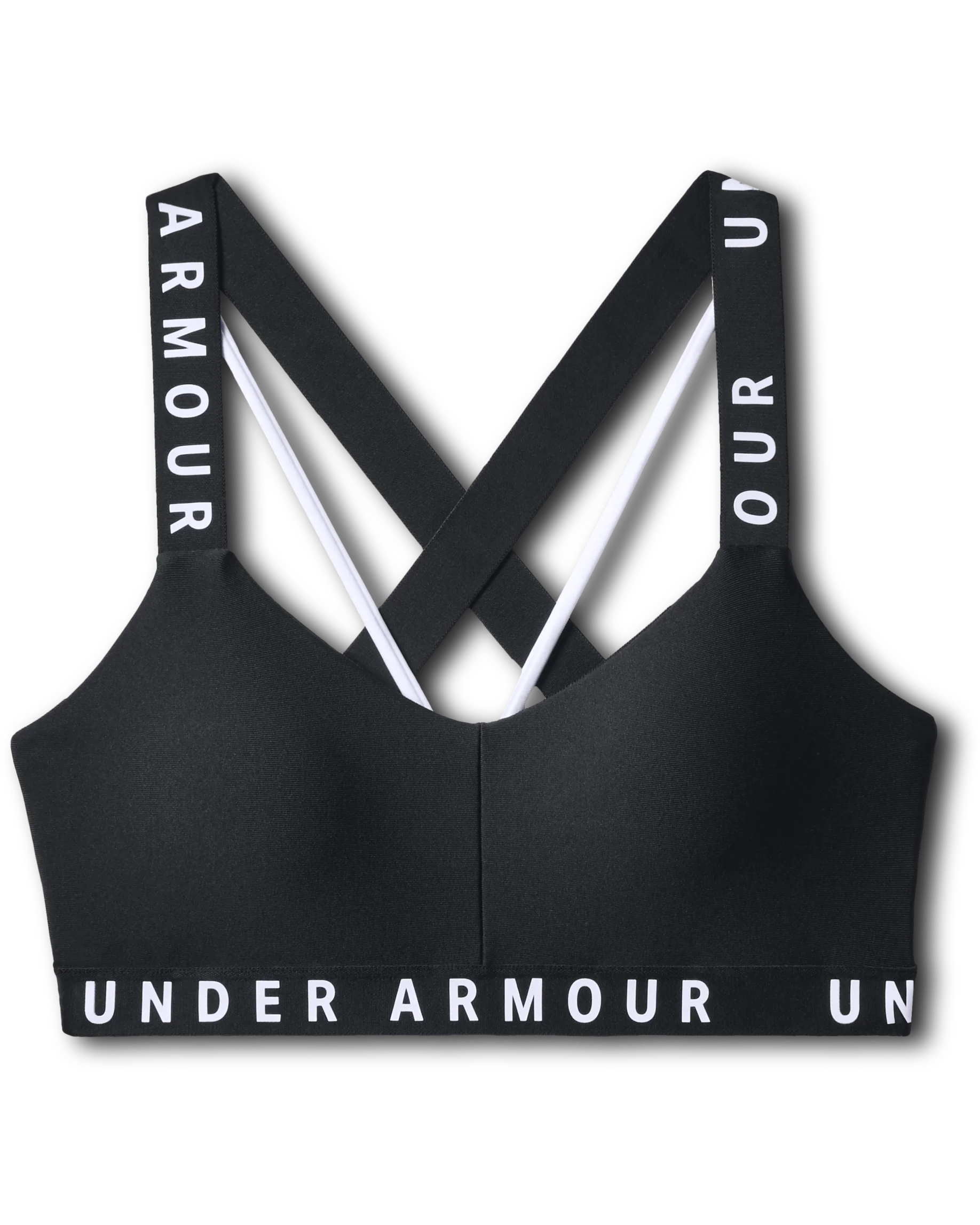Womens UA Wordmark Strappy Sportlette - Image 4