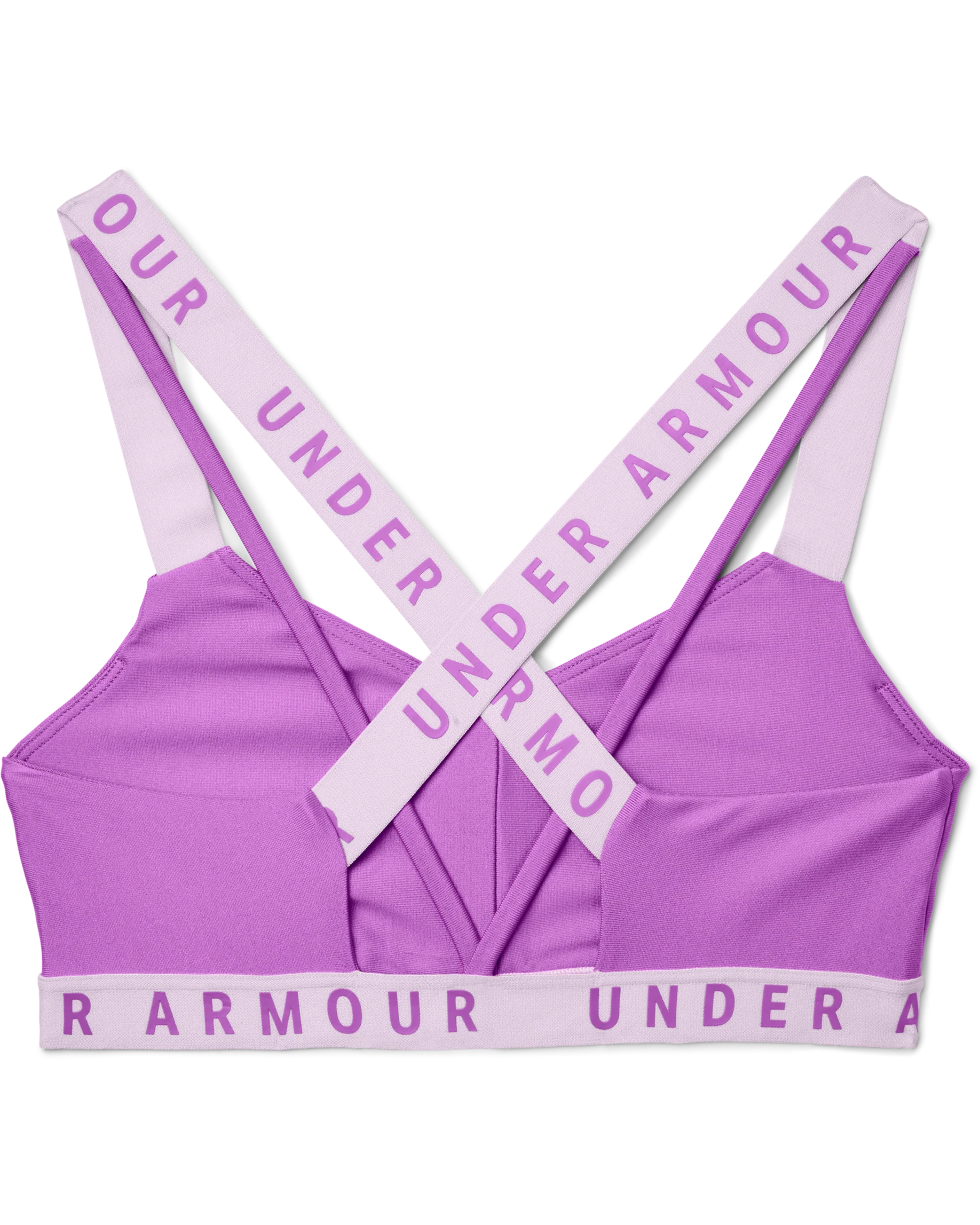 Womens UA Wordmark Strappy Sportlette - Image 4