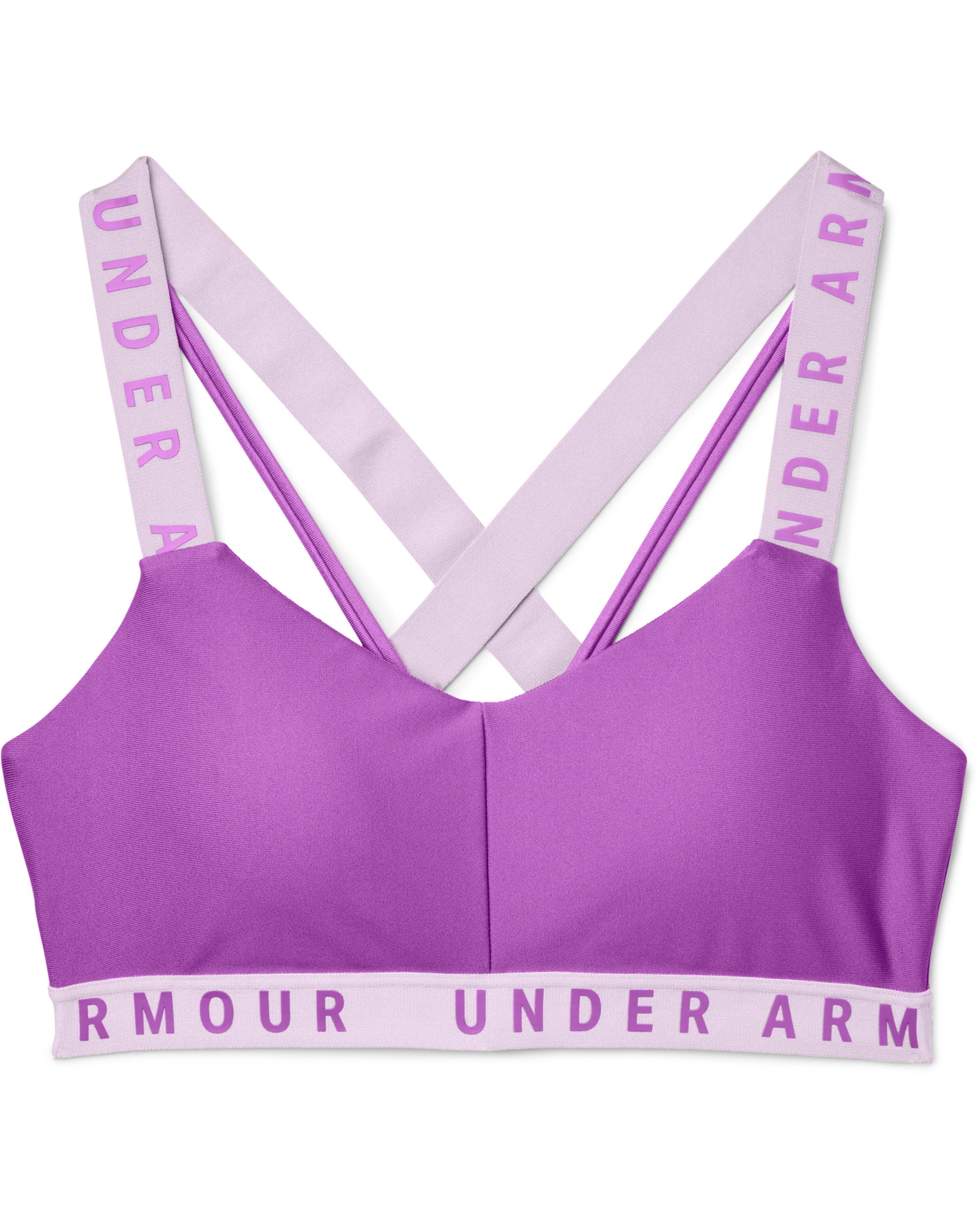 Womens UA Wordmark Strappy Sportlette - Image 6