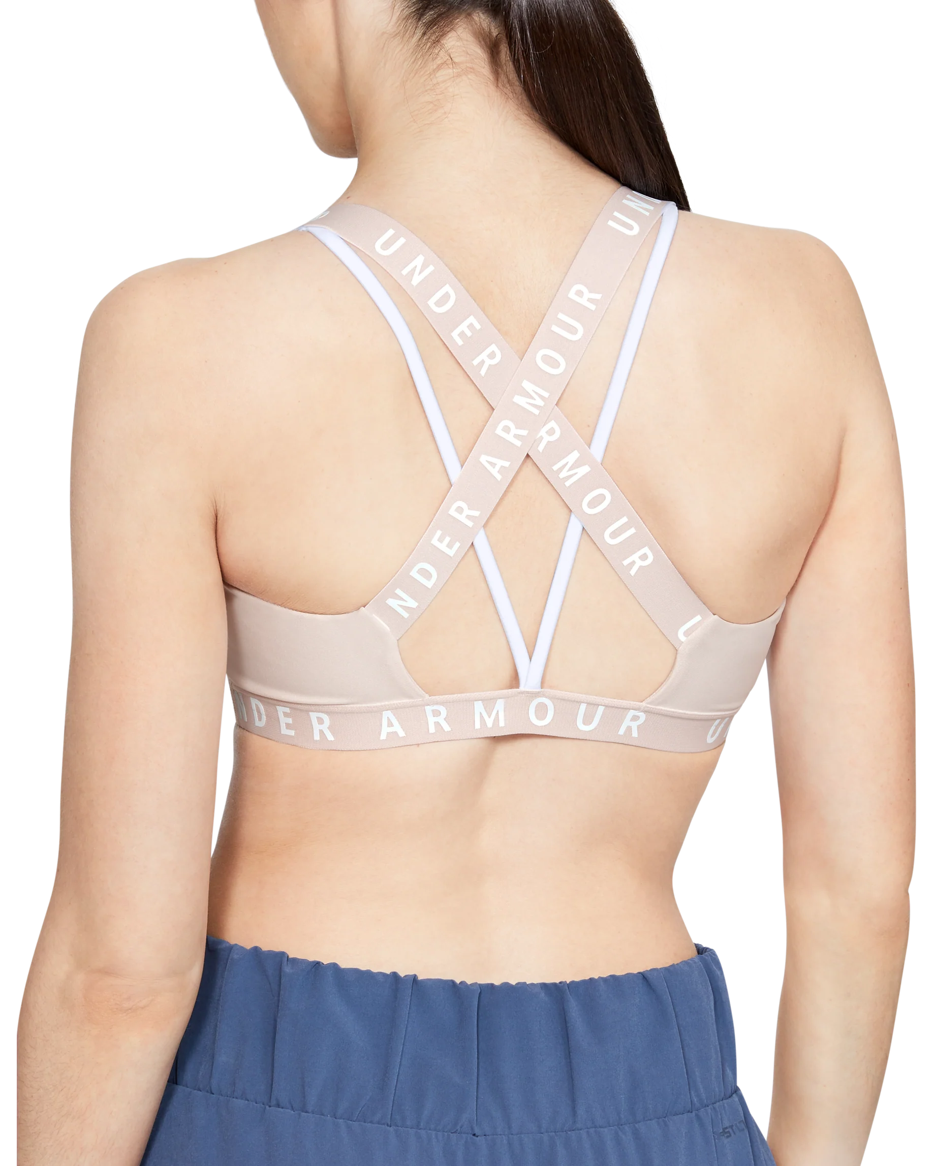 Womens UA Wordmark Strappy Sportlette - Image 2