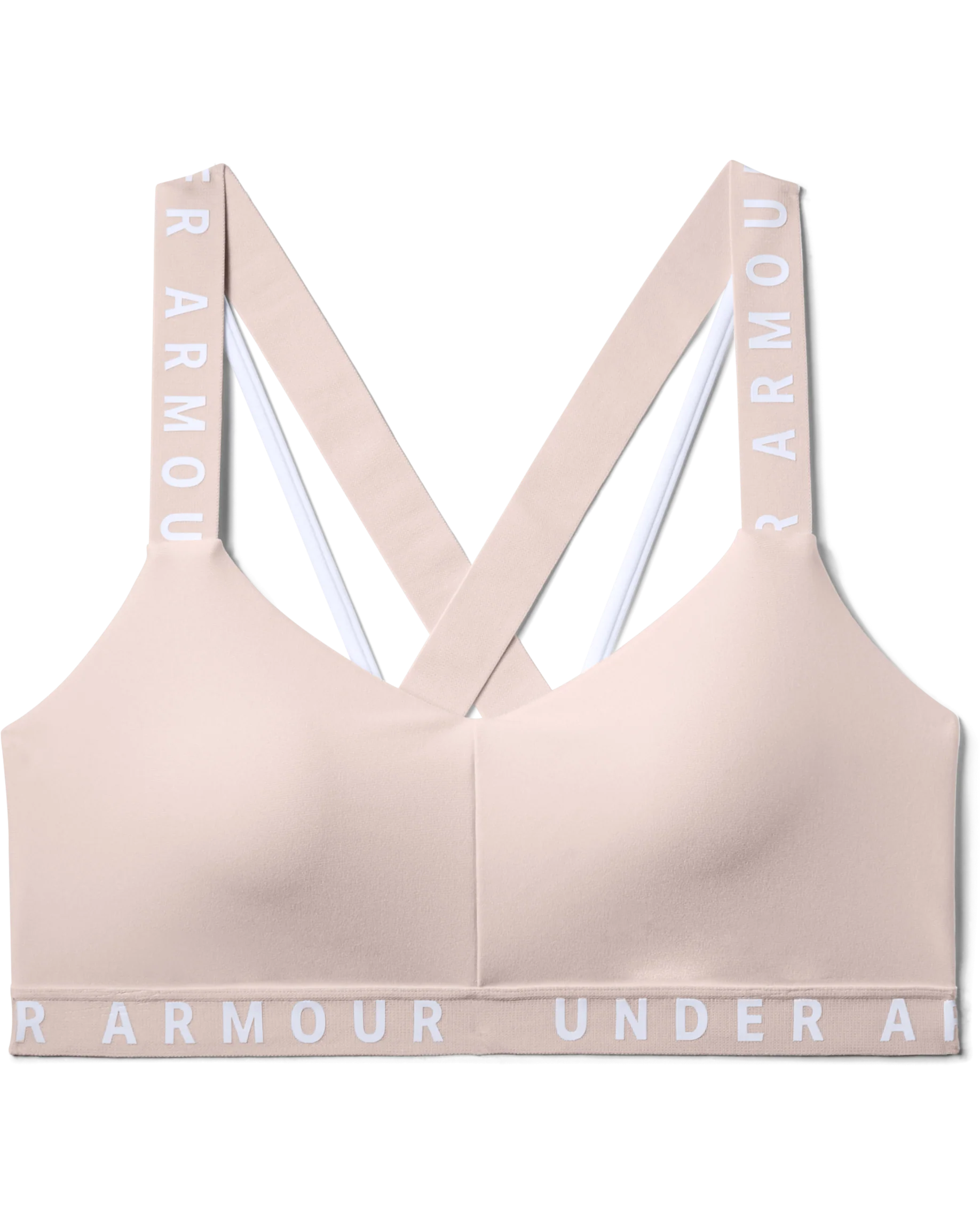 Womens UA Wordmark Strappy Sportlette - Image 4