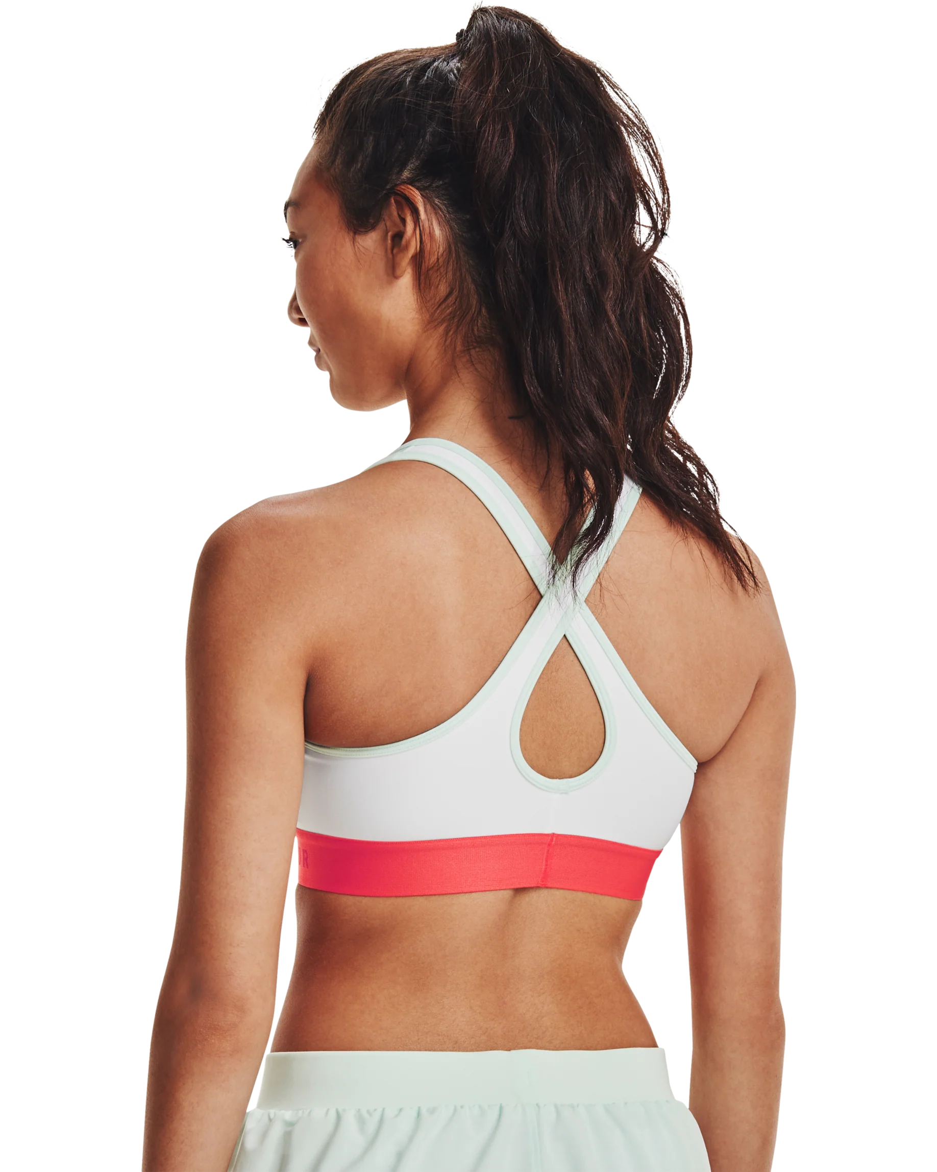Women's Armour® Mid Crossback Sports Bra - Image 2
