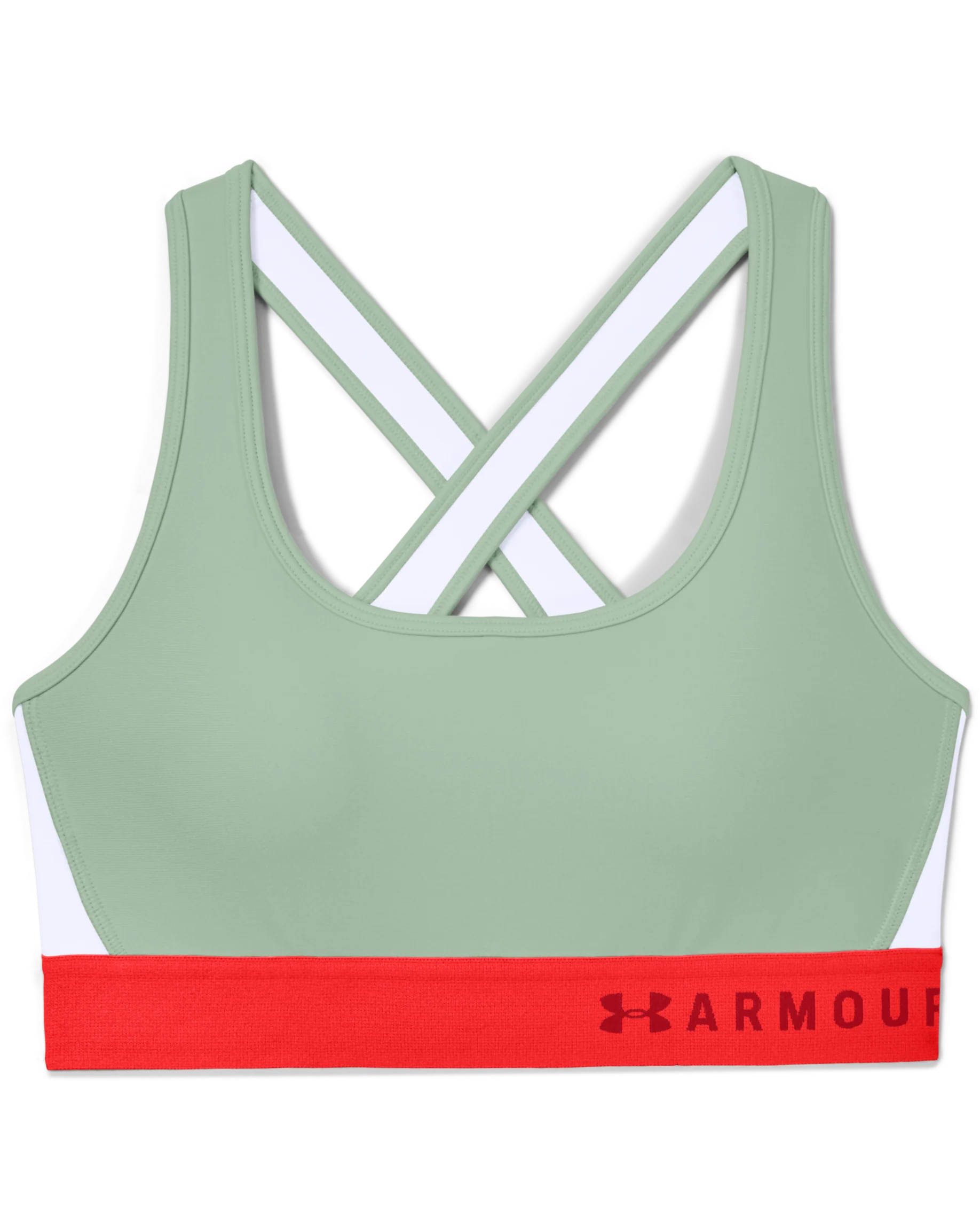 Women's Armour® Mid Crossback Sports Bra - Image 4