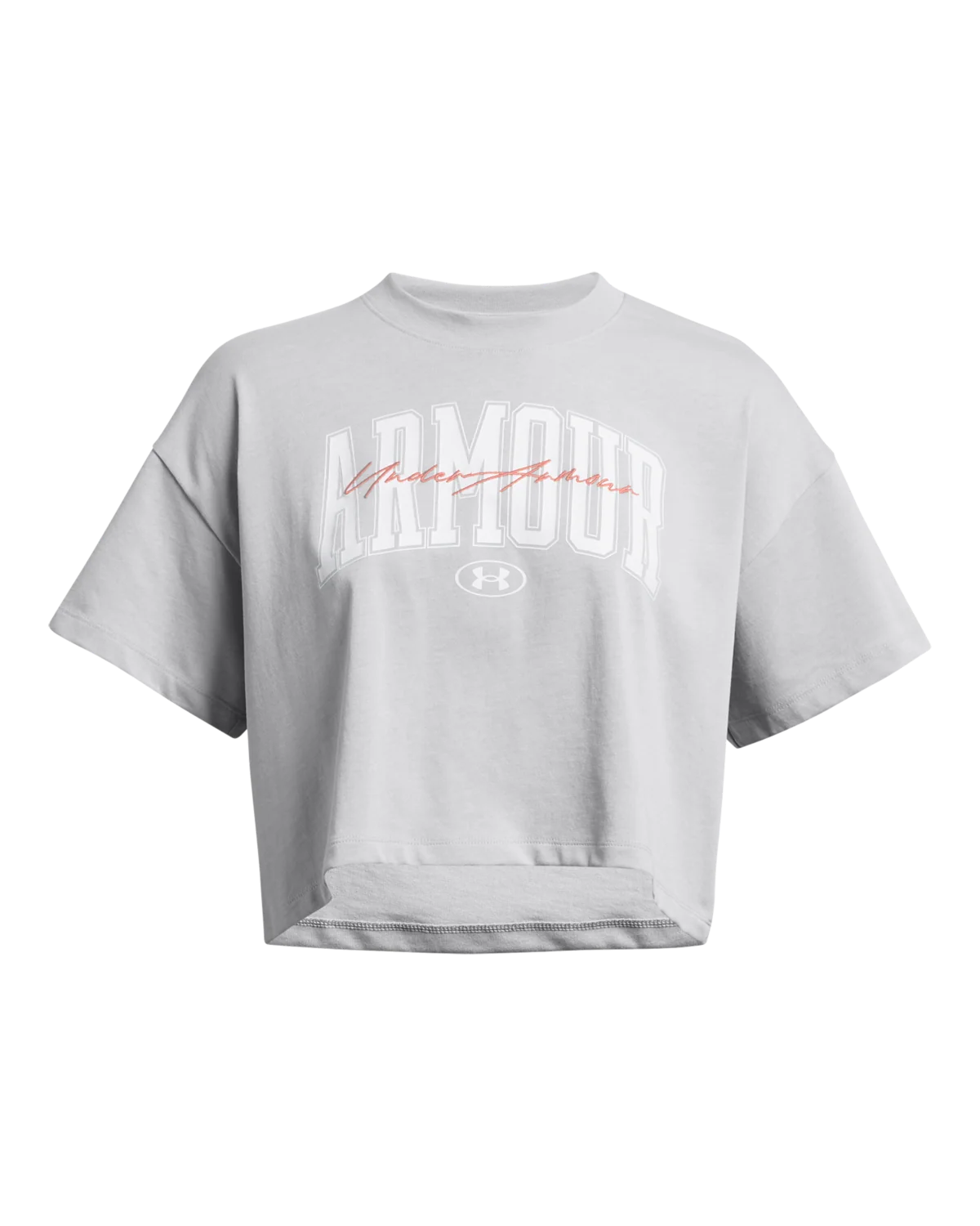 Women's UA Heavyweight Scripted Wordmark Crop Short Sleeve - Image 4