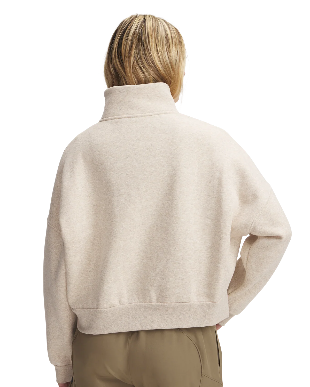 Women's UA Icon Fleece Oversized ½ Zip - Image 2