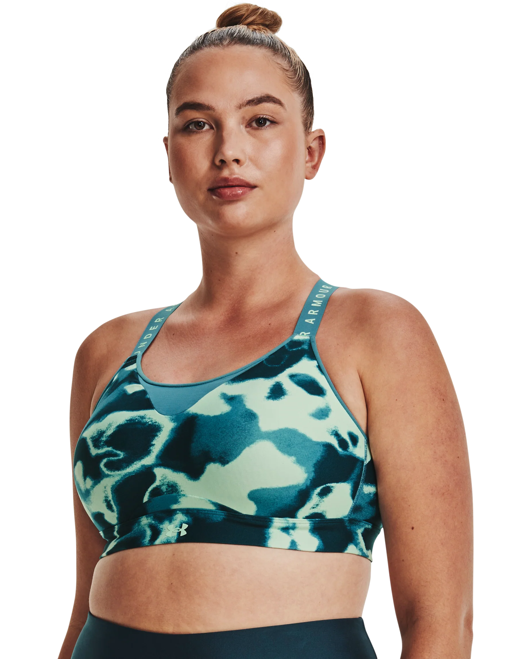 Women's UA Infinity High Printed Sports Bra - Image 10
