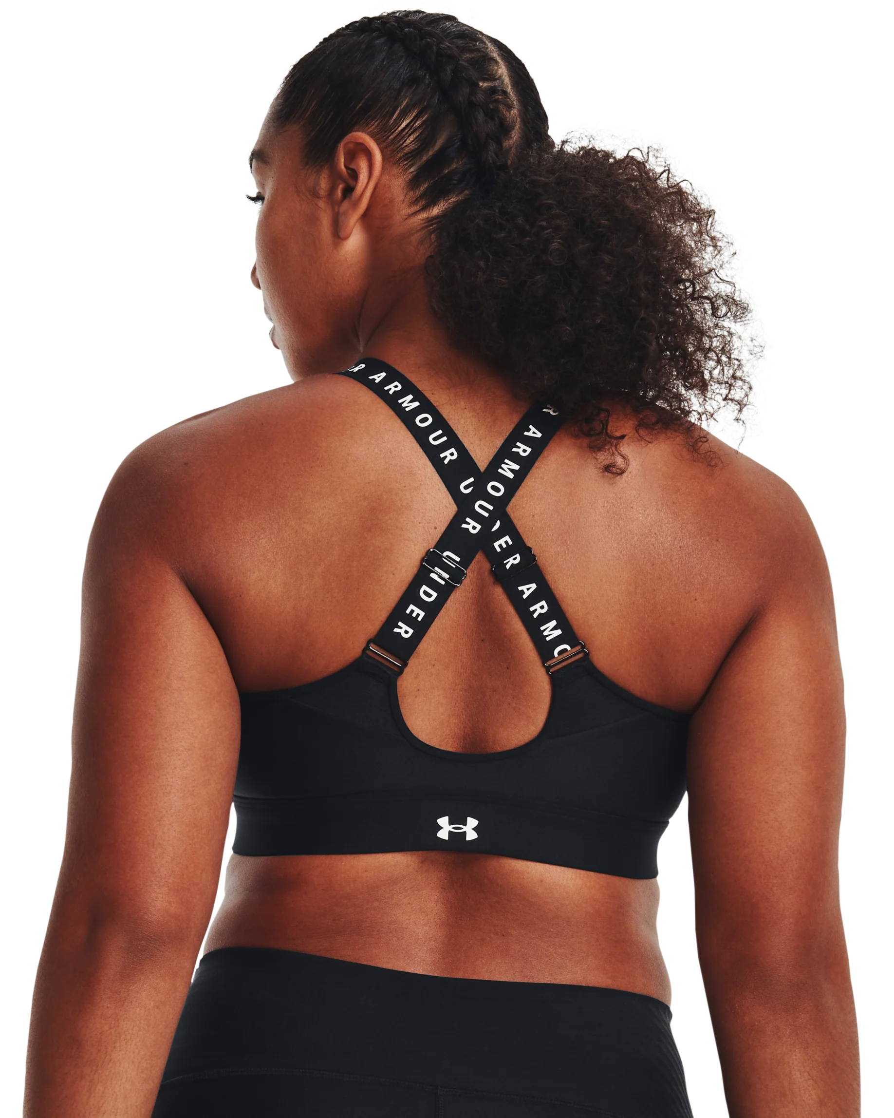 Women's UA Infinity High Zip Sports Bra - Image 5