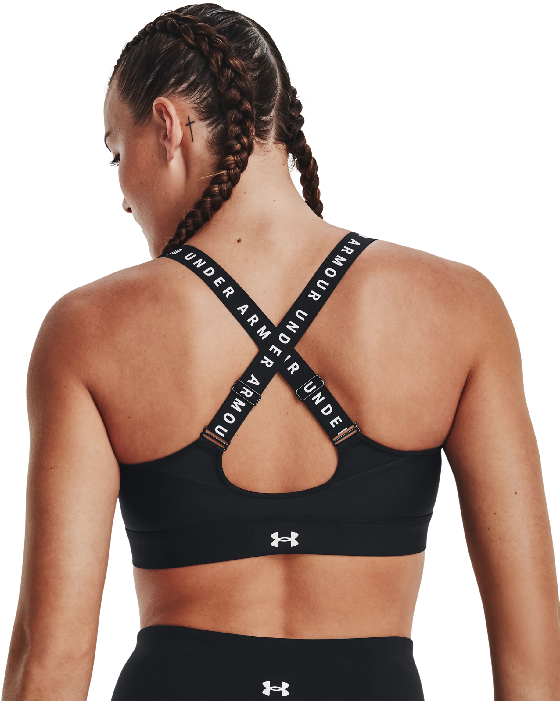 Women's UA Infinity High Zip Sports Bra - Image 6