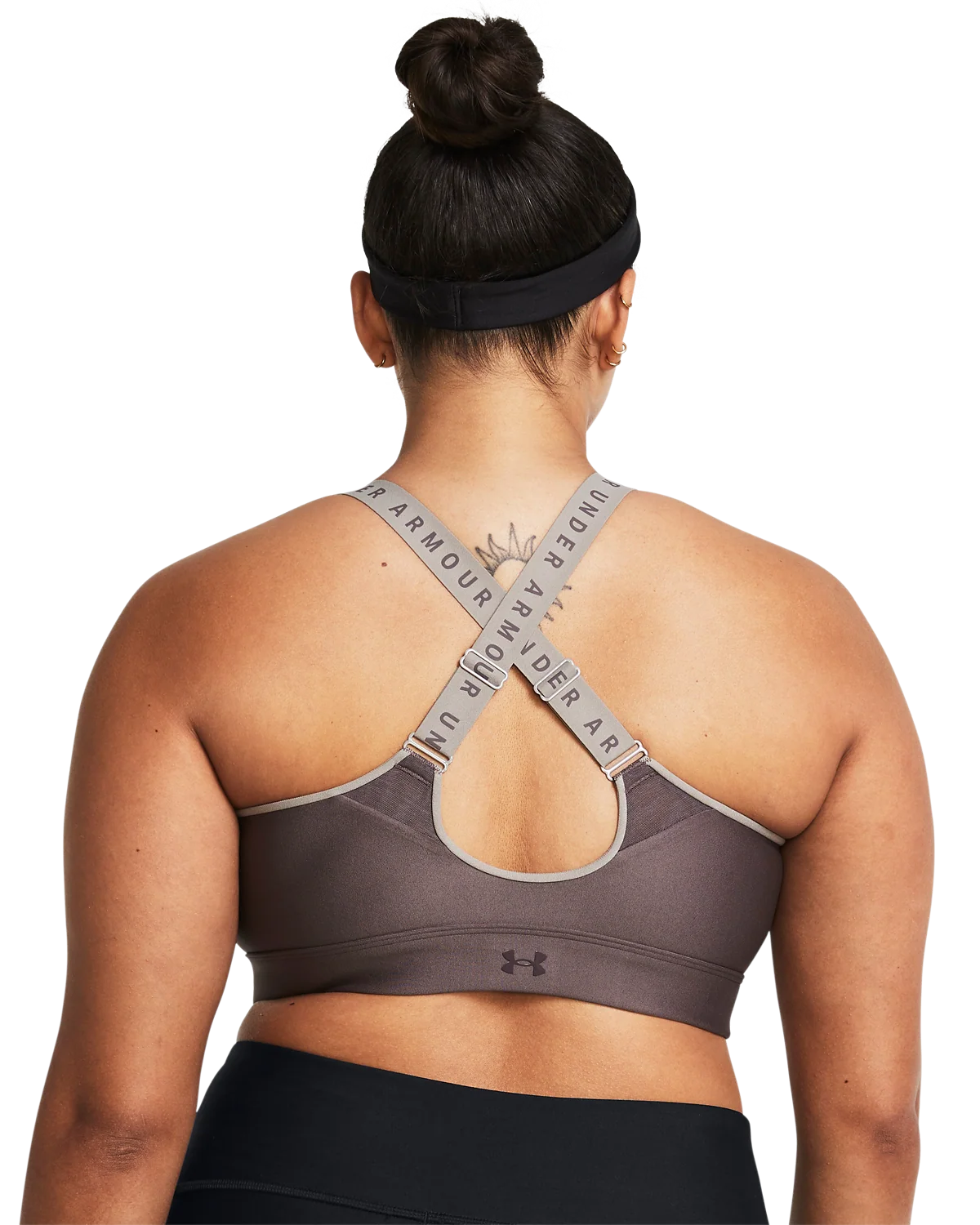 Women's UA Infinity High Zip Sports Bra - Image 7
